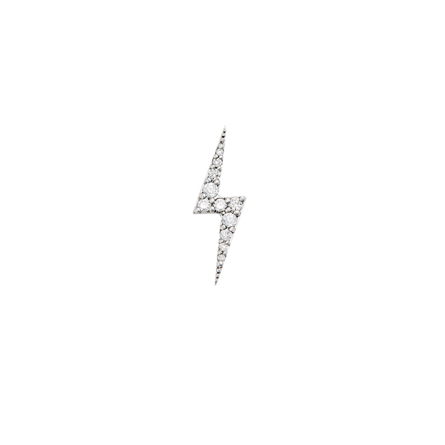 Zoe And Morgan Women's Zap Diamond Stud White Gold Single In White
