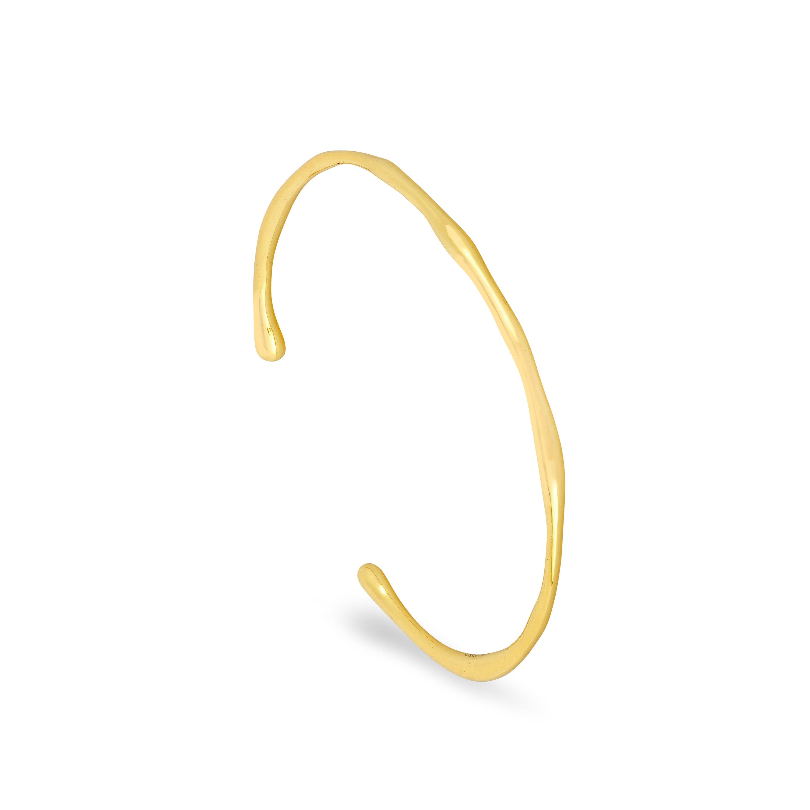 Gold Trip Women's Bamboo Cuff Bangle In Gold