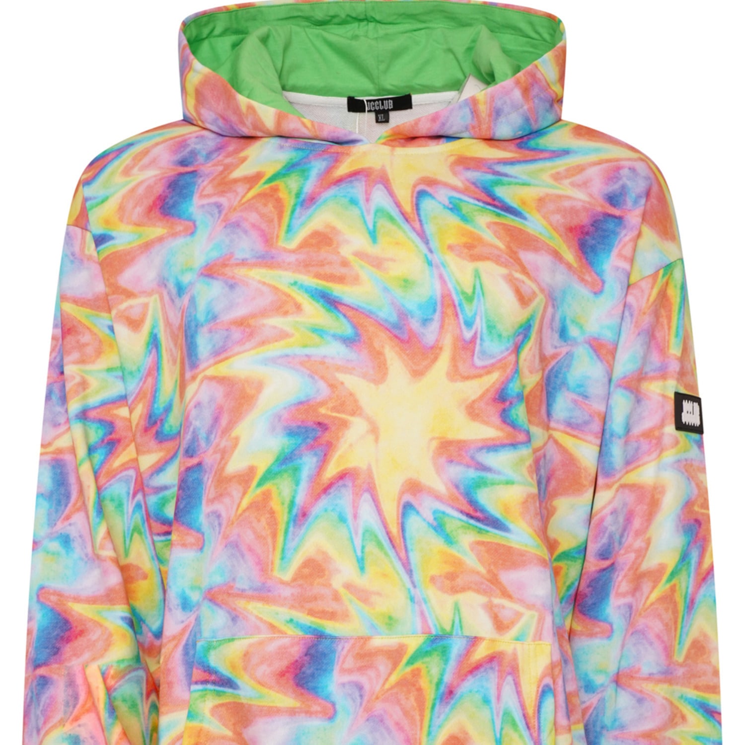 Women’s Stamp-Logo Tie-Dye Hoodies Large Jcclub