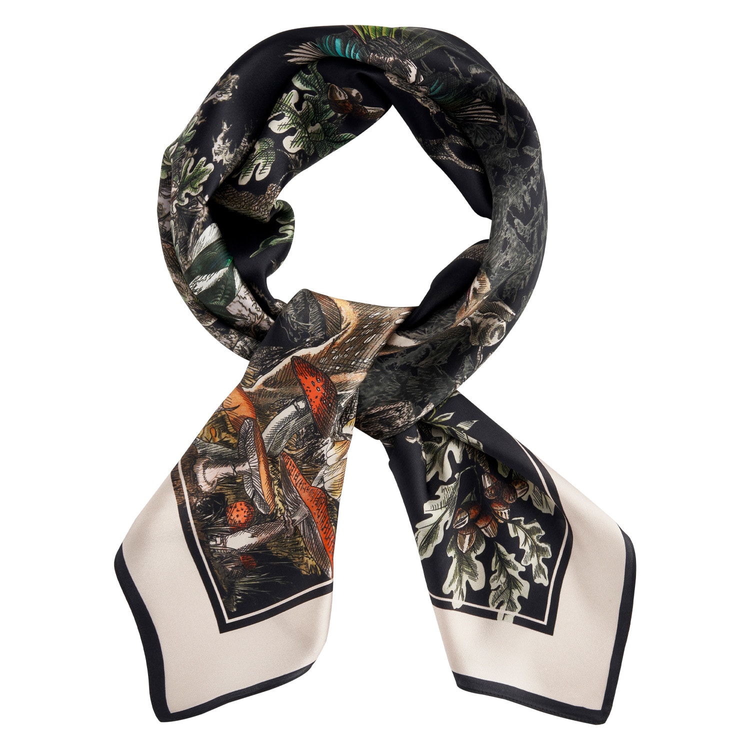 Women’s Fable A Night’s Tale Narrative Luxury Square Scarf Fable England