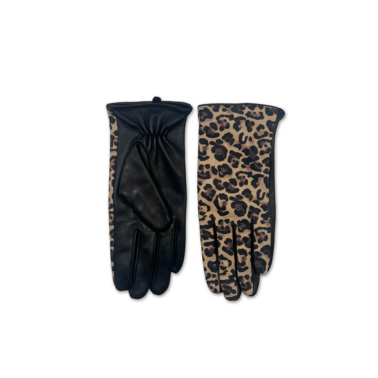 Nooki Design Women's Black Brooke Leopard Glove In Multi
