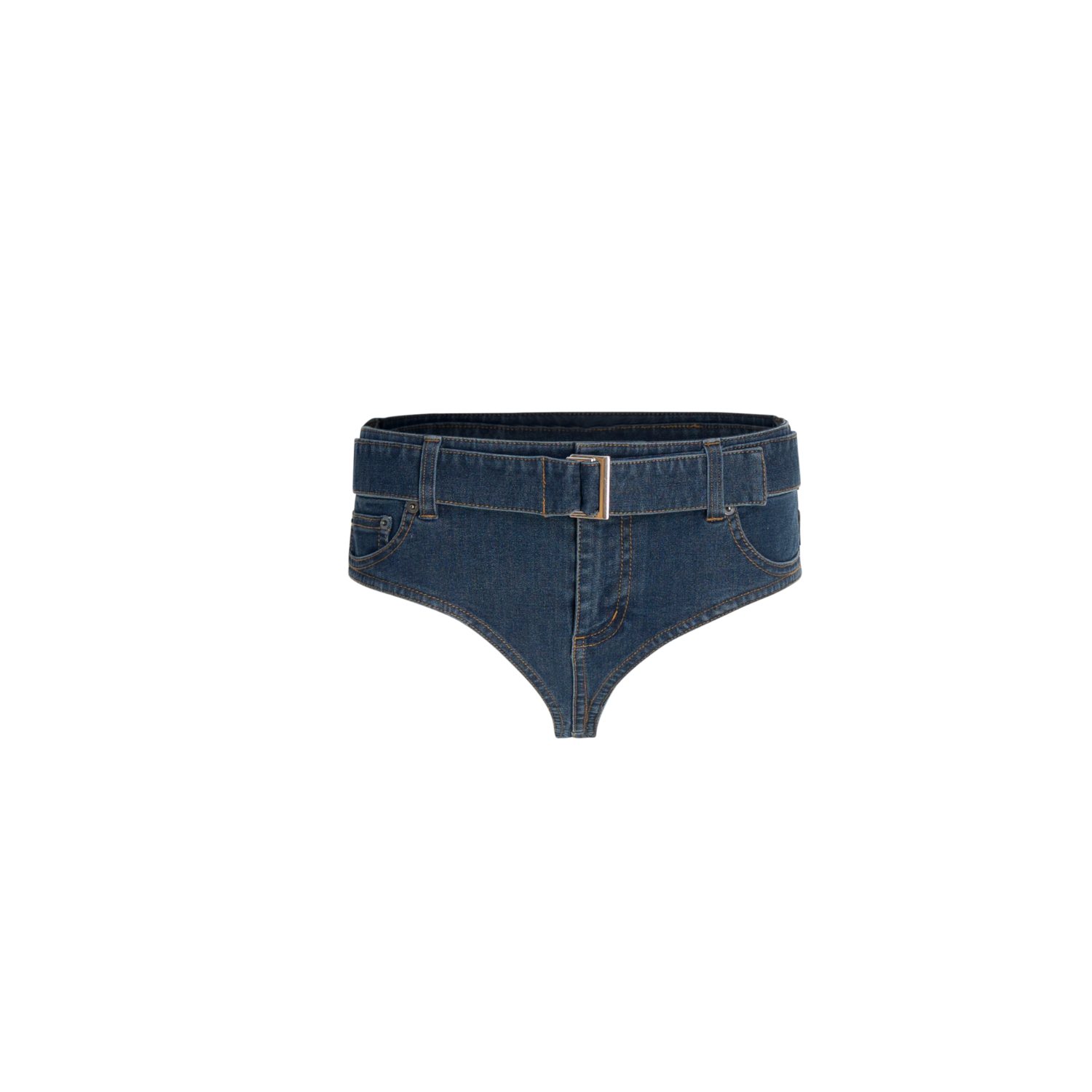 Circular Path Women's Brief Bikini Bottoms - Midnight Blue In Blue