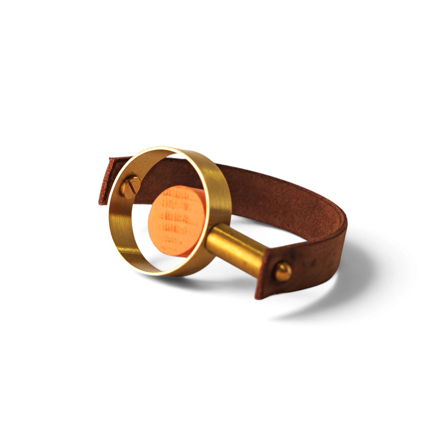 Orange Sculptural Buckle Bracelet | Svetlana Vukov | Wolf & Badger