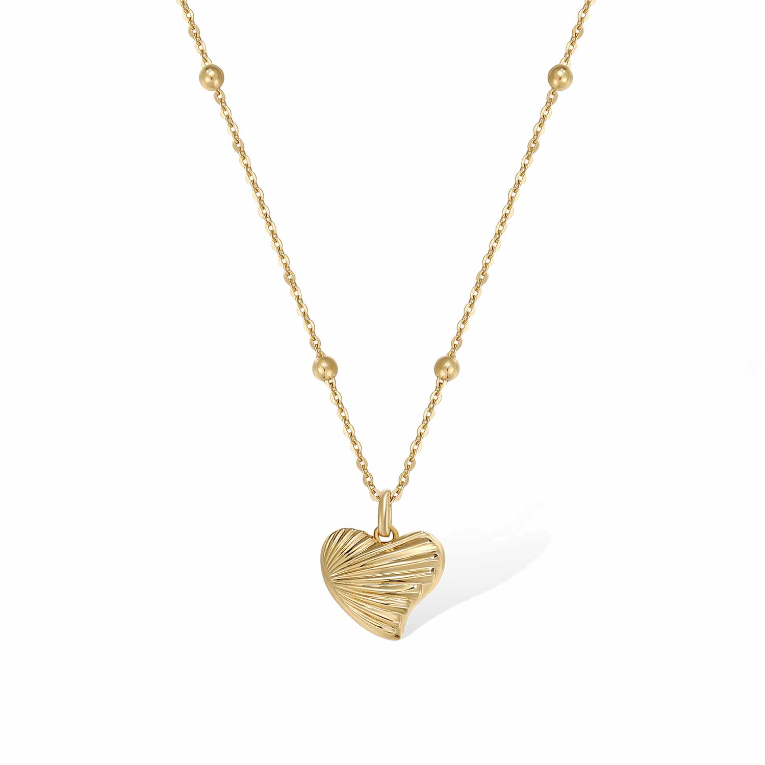 Women’s Gold Shell Love Necklace Retro Chic