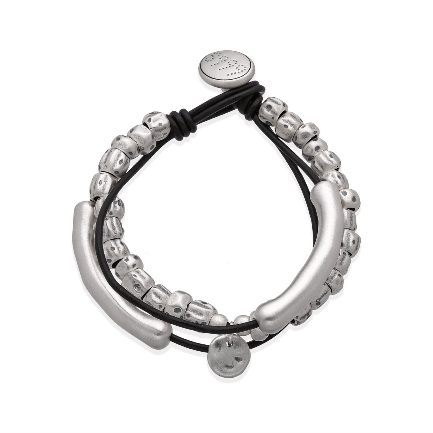 Altar™ Ornaments Co. Men's Tempest Bracelet| Fine Silver 999 Double-strand Bracelet - Altar™ In Silver