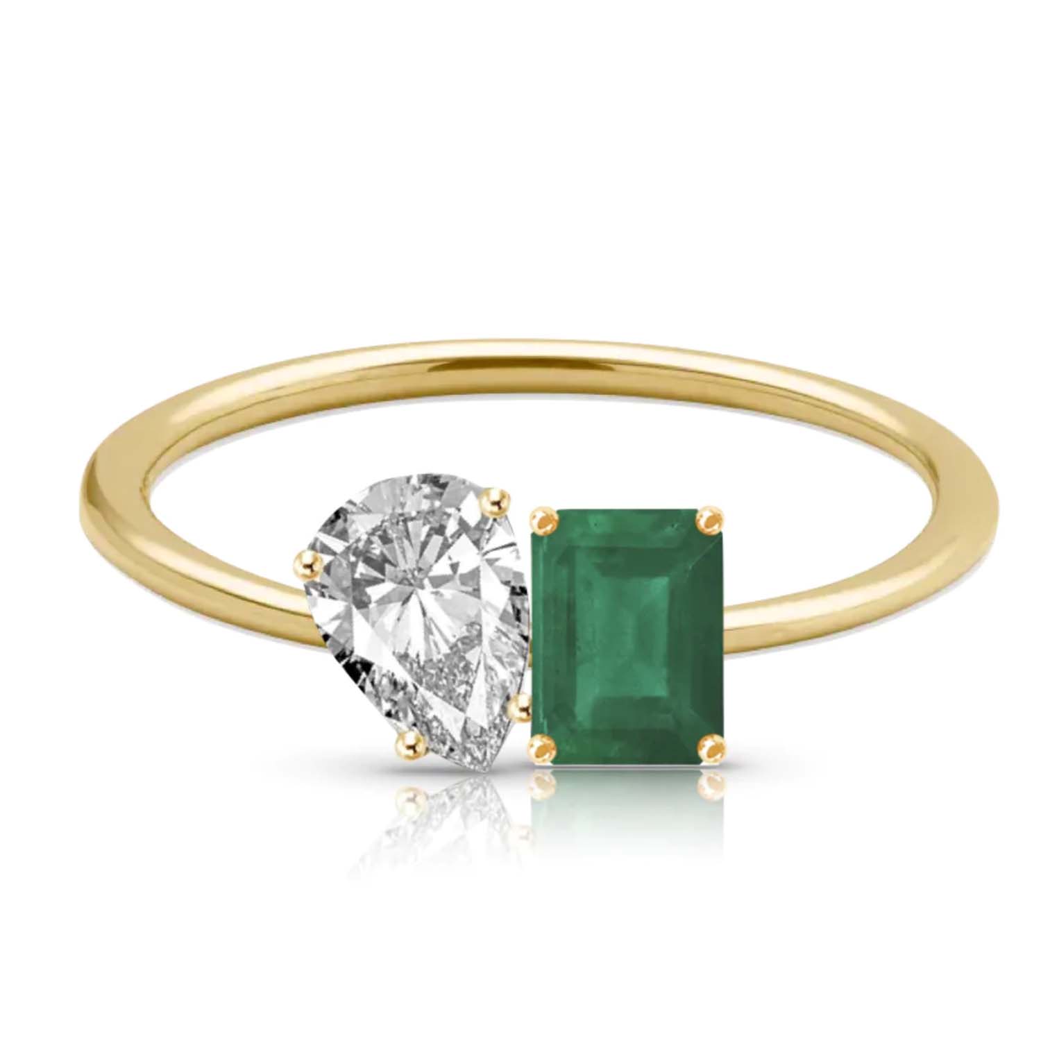 Women’s Gold Toi-Et-Moi Gemstone Ring 770 Fine Jewelry