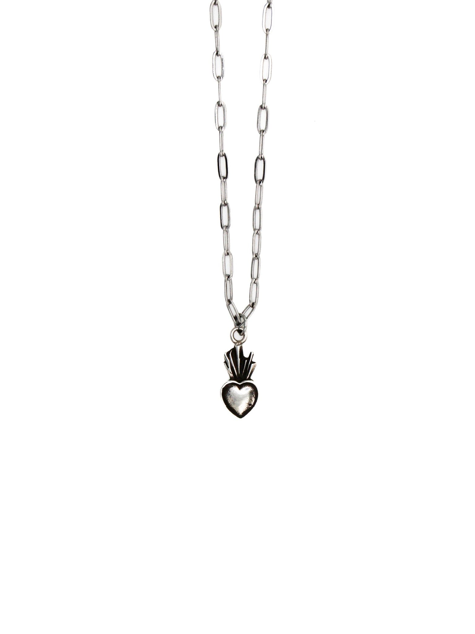 Yoté Jewelry Women's Silver Heartfire Pendant Ss In Black