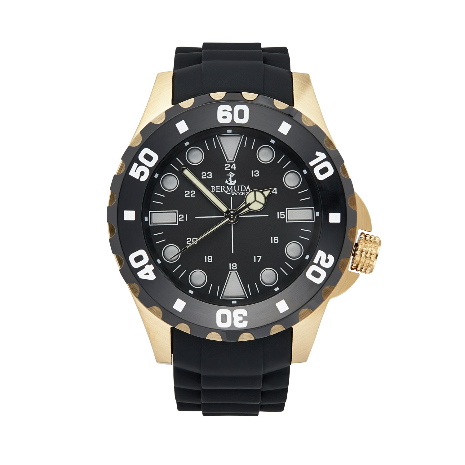 Bermuda Watch Company Women's Bermuda Watch Co Shelly Bay Smart Light Black & Gold Watch Mens In Black