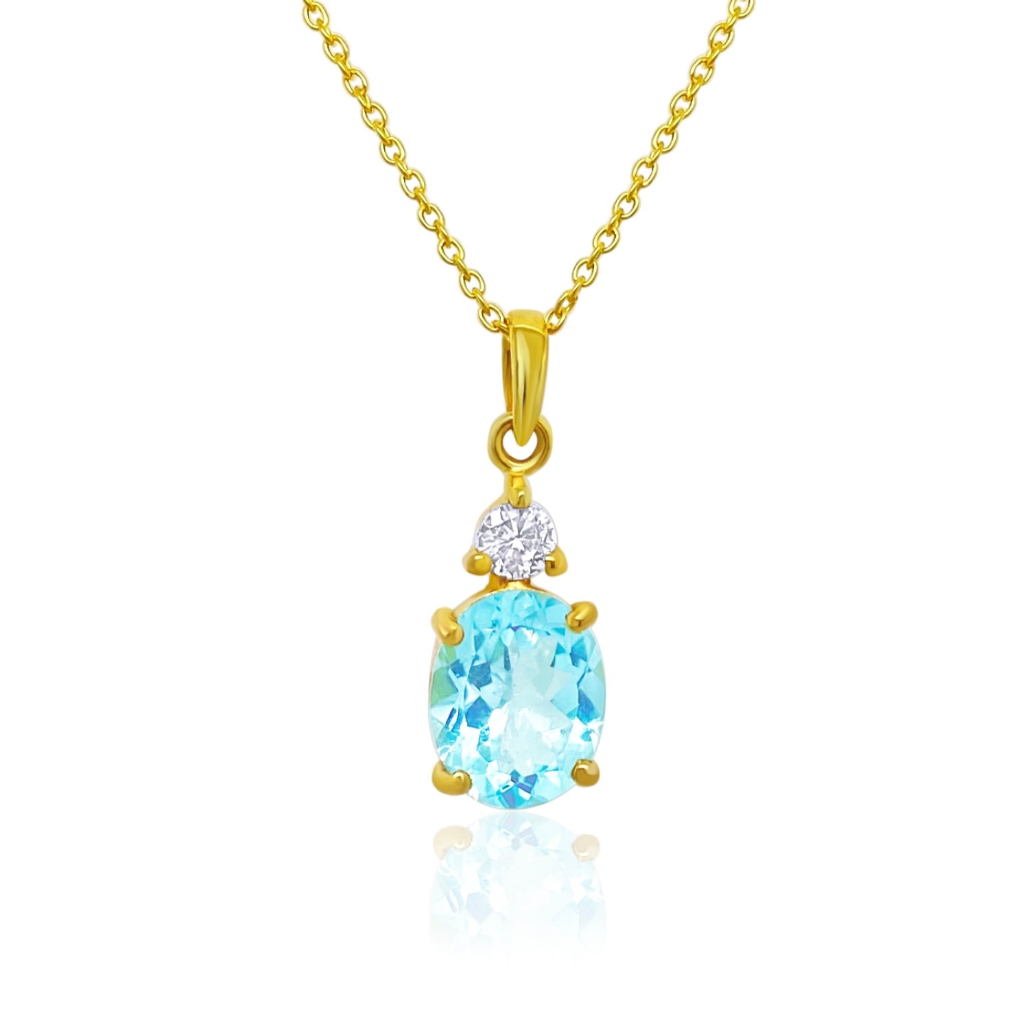 Gem Bazaar Jewellery Women's Blue Maid In Heaven Pendant In Blue