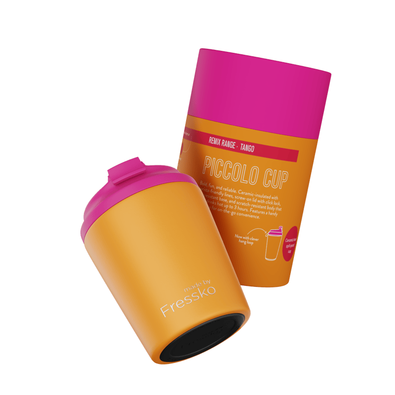 Fressko Piccolo 118ml/4oz Reusable Coffee Cup, Ceramic - Tango In Brown