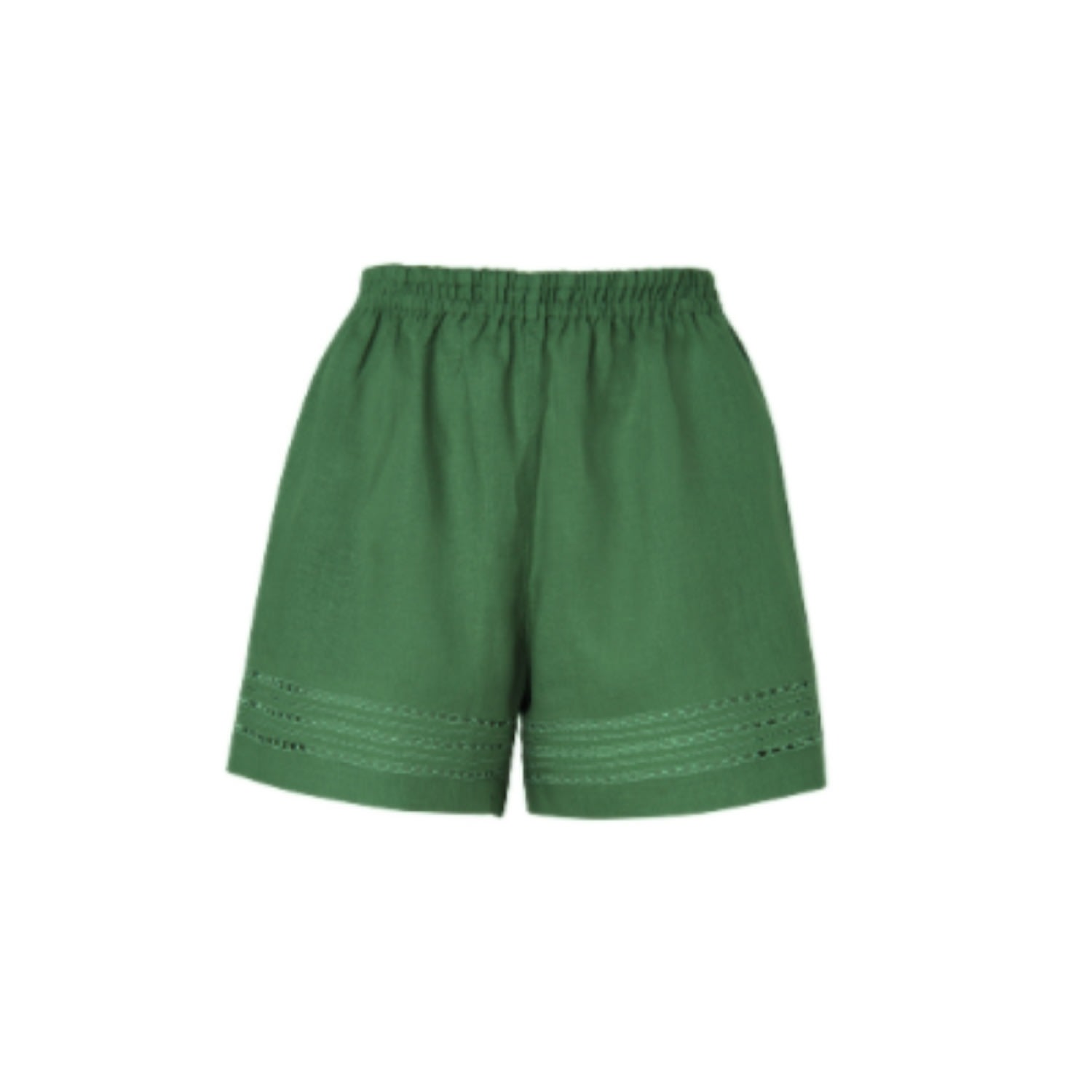 Green Anfisa Shorts In Rainforest One Size Balushka