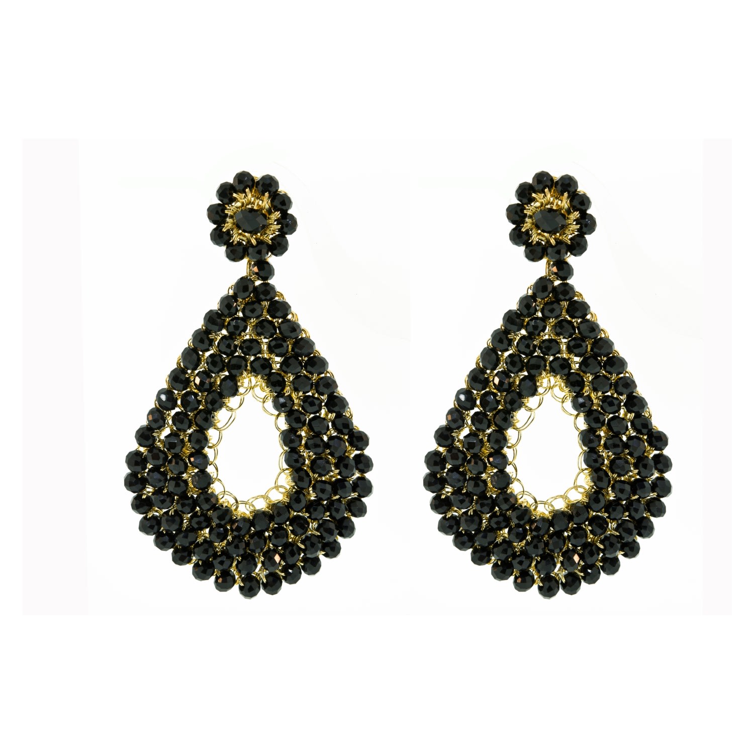 Women’s Black Diana Maxi Handmade Earrings Lavish by Tricia Milaneze