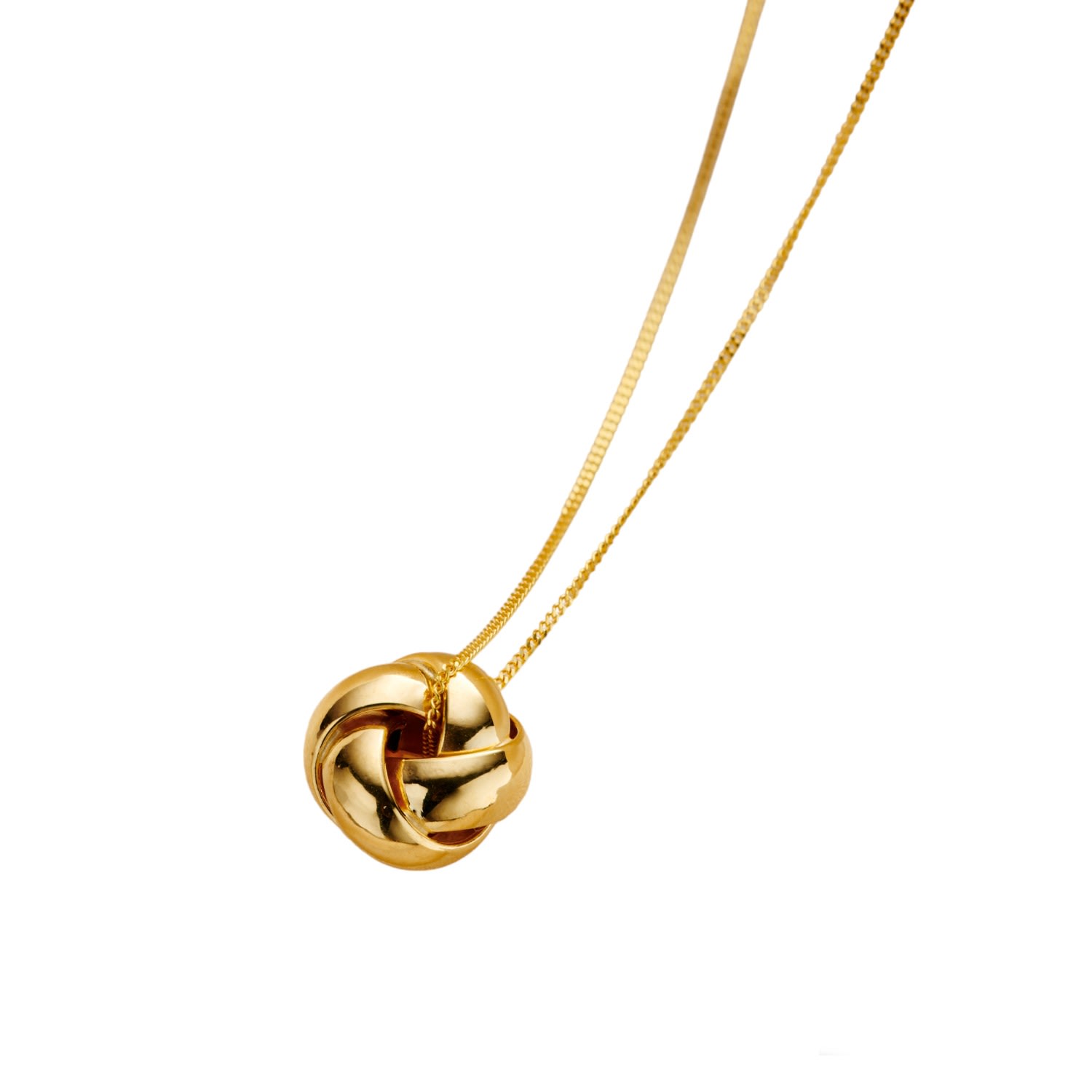 Women’s Gold Knot Charm Necklace Posh Totty Designs