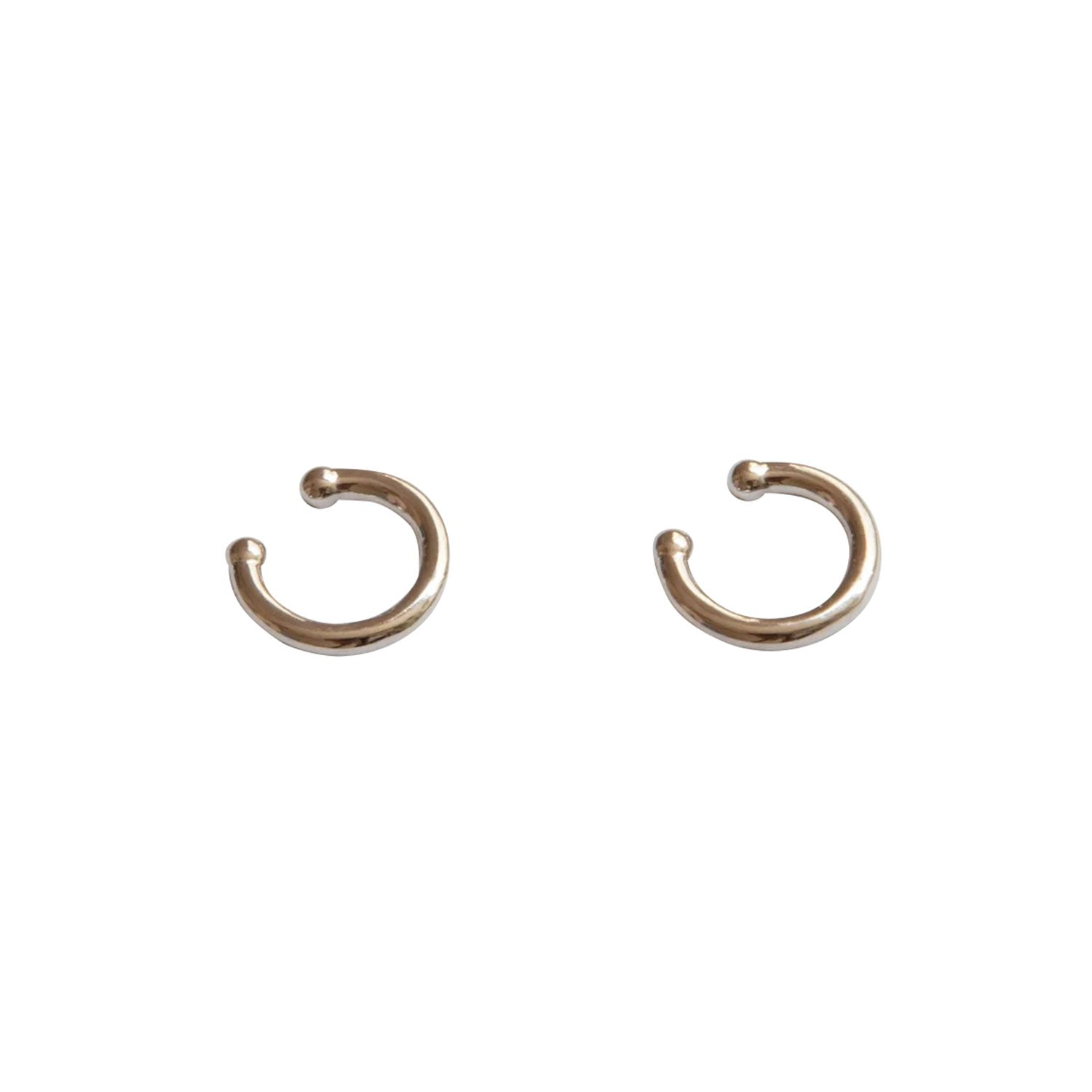Outofoffice Women's Silver Galaxy Ear Cuff Minimal Climber Pair Double Crawler