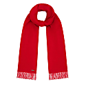 Hortons England Lindo Wool Scarf In Red