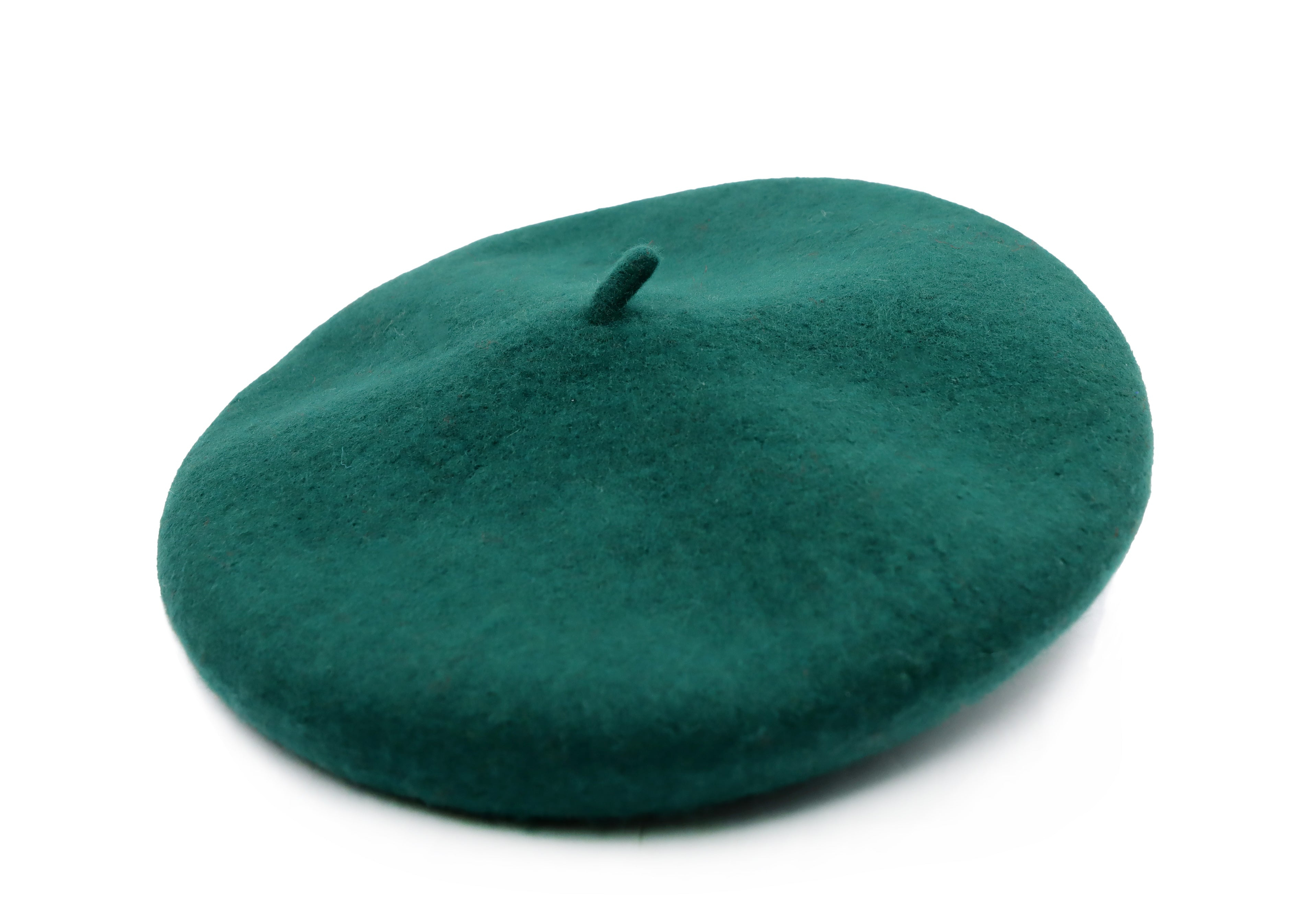 Miss Cicconi Women's Taylor - Emerald Green Wool Beret Hat - Adult Size In Green