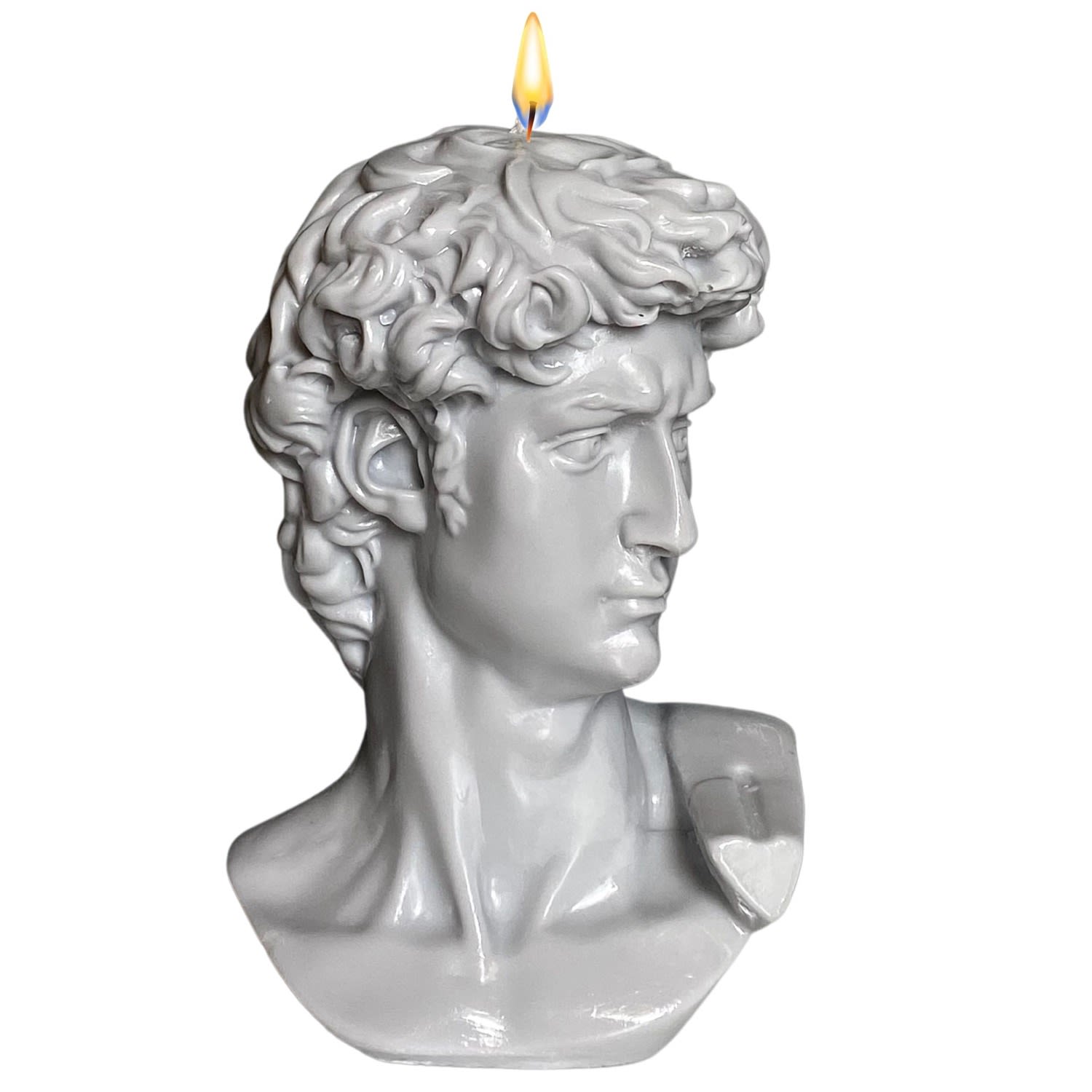 David Bust Candle - Grey Neos Candlestudio