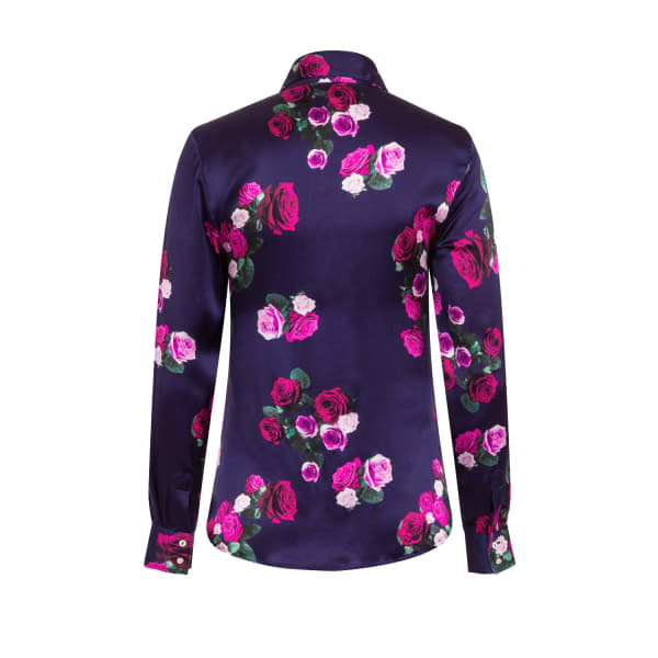 Gucci Rose Silk Shirt In Silk