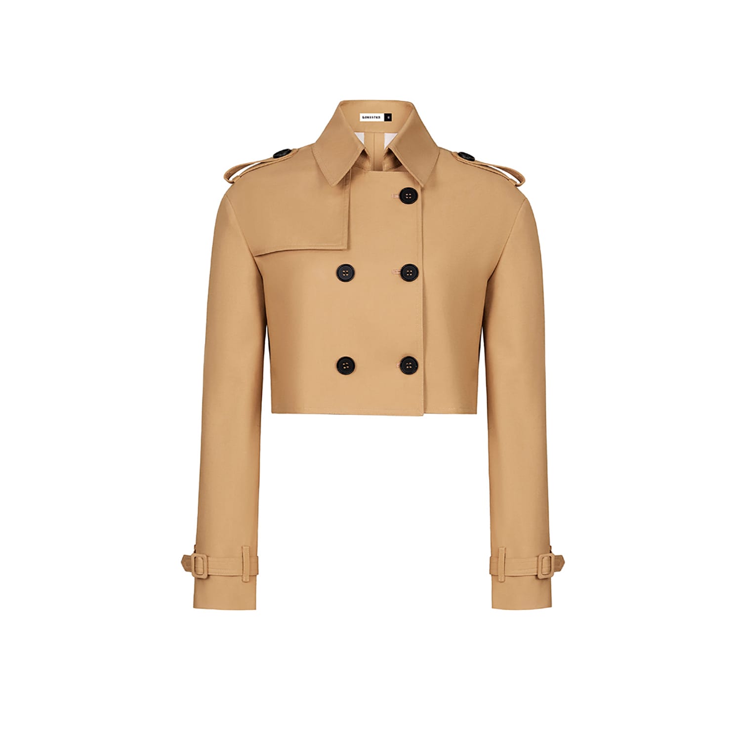 Relaxed Crop Trench Coat - Camel by Lobbster