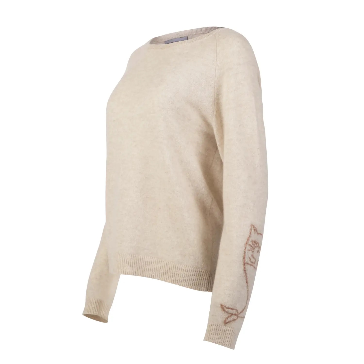 Women’s Neutrals / Brown The Nipsea Sweater In Cream & Almondine Extra Small Catnip and Seaweed