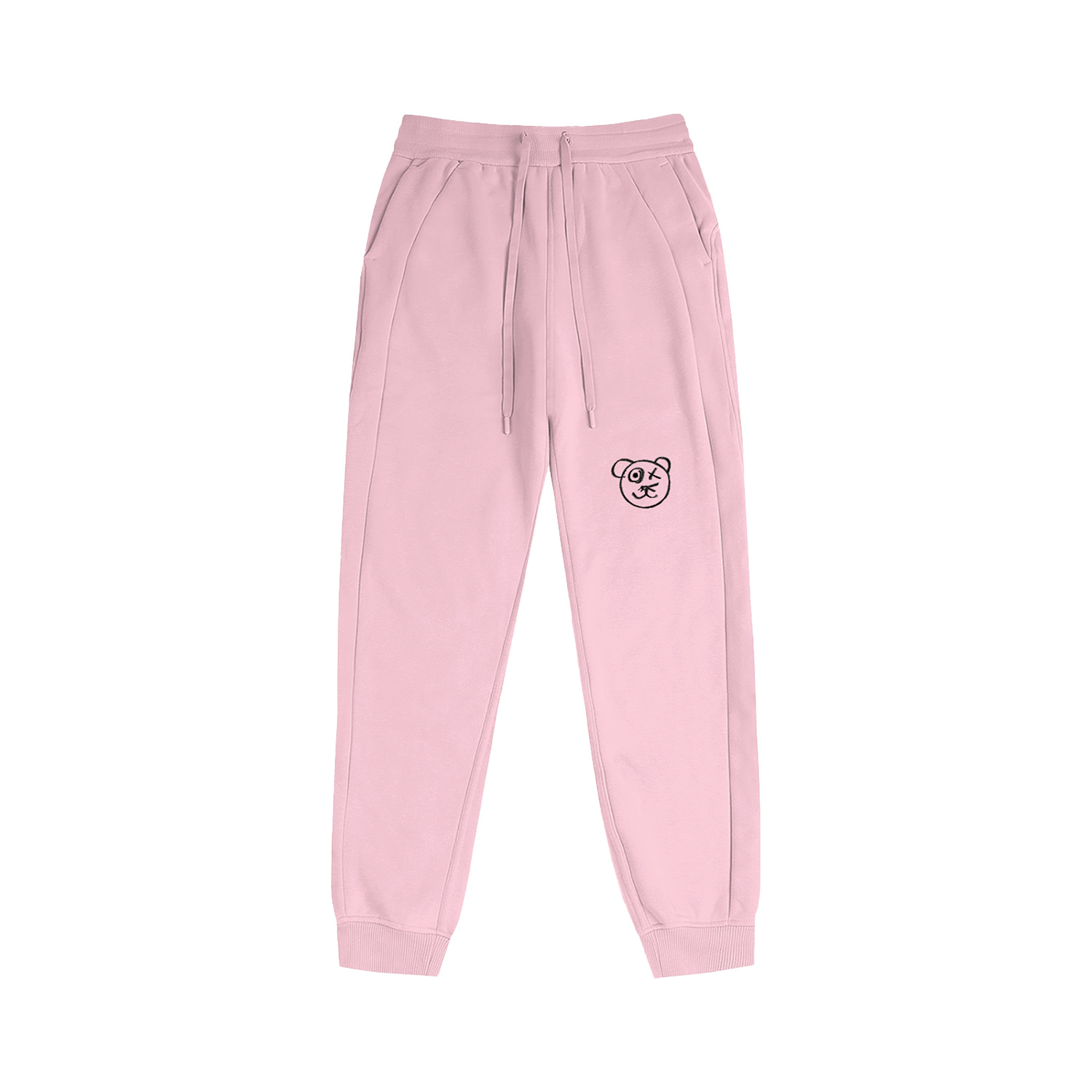 X Ilona Blue Women's Black / Pink / Neutrals Graffiti Bear Blush Athleisure Legging In Multi