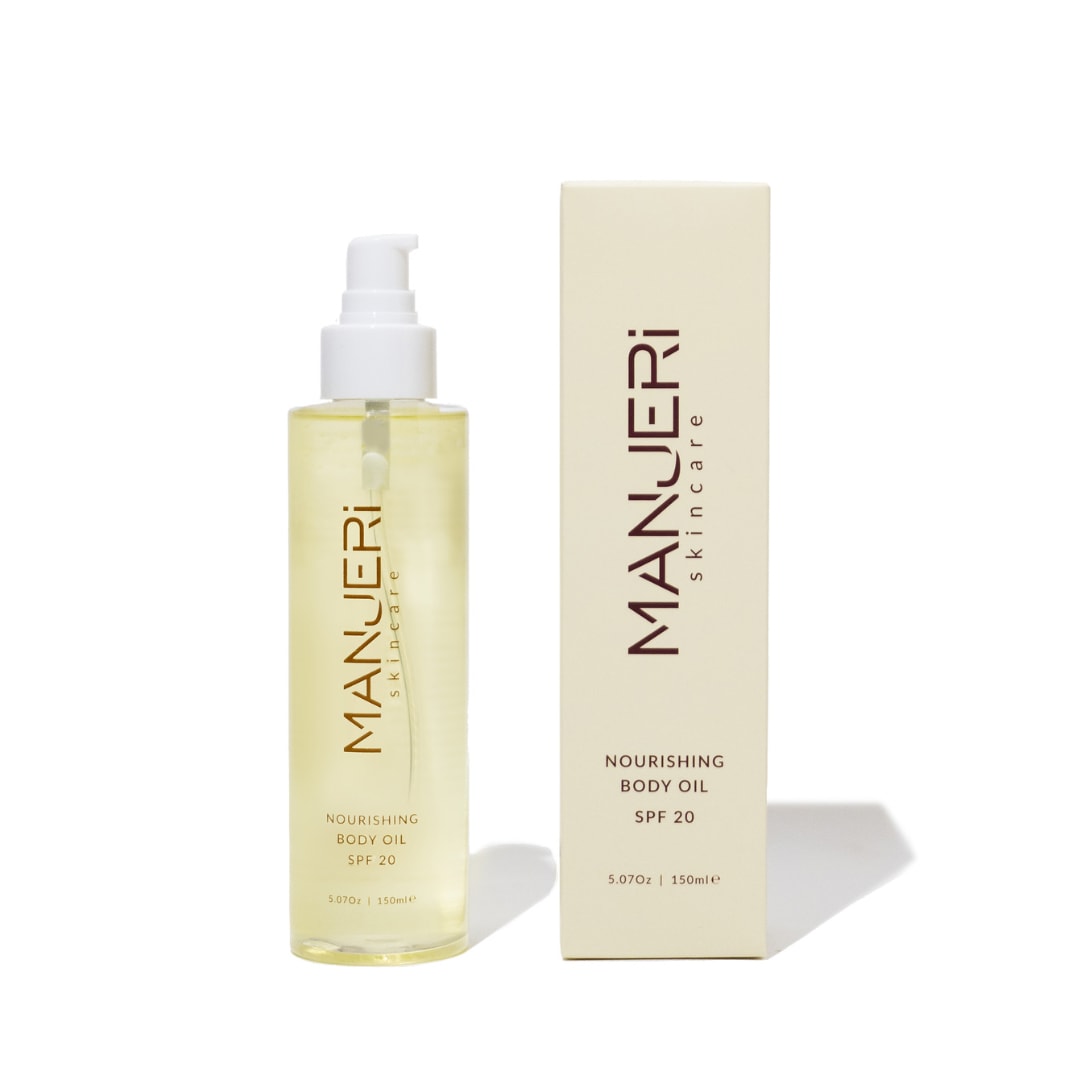 Manjeri Skincare Neutrals Nourishing Body Oil In Purple