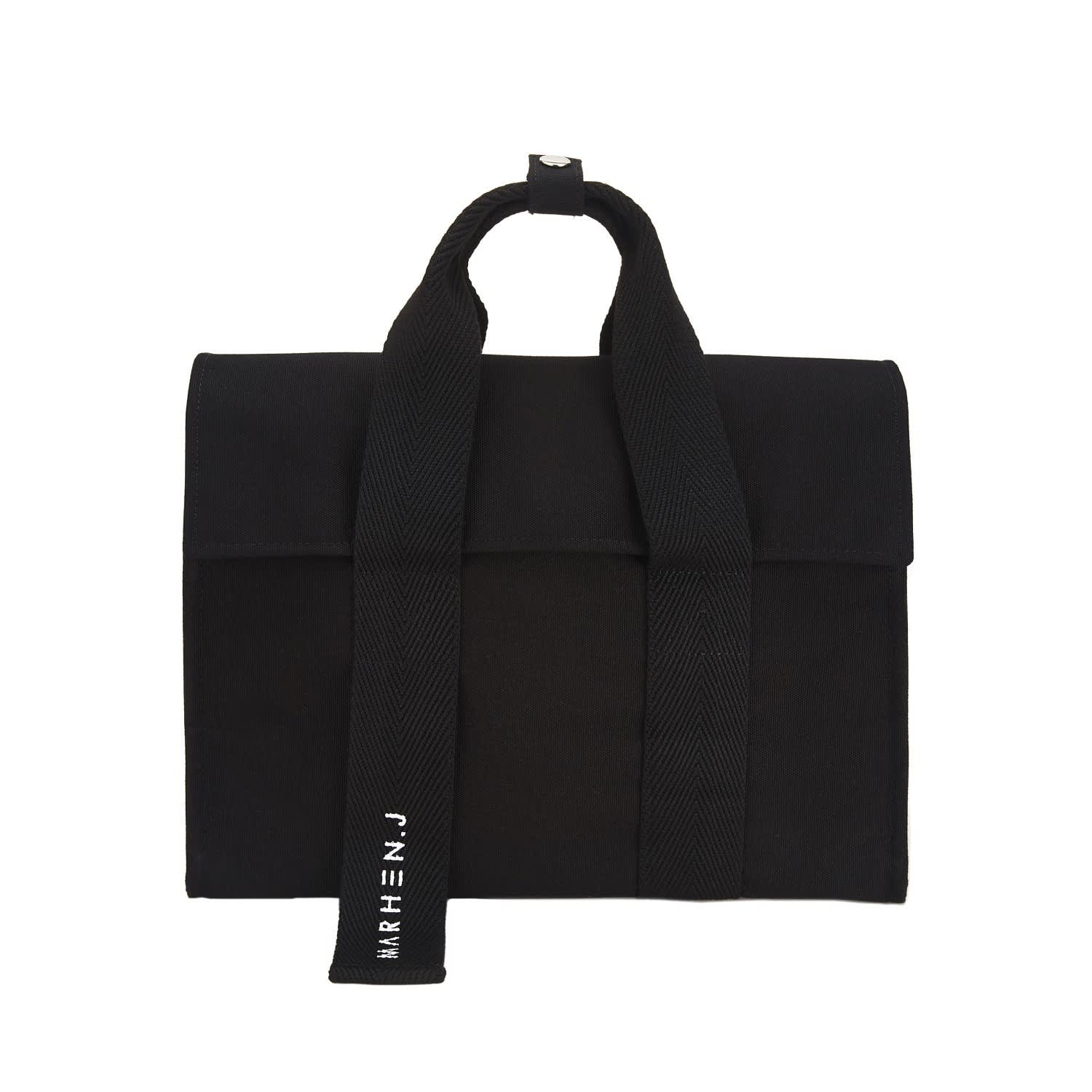 Canvas Tote Bag Roy All Black MARHEN.J Wolf Badger