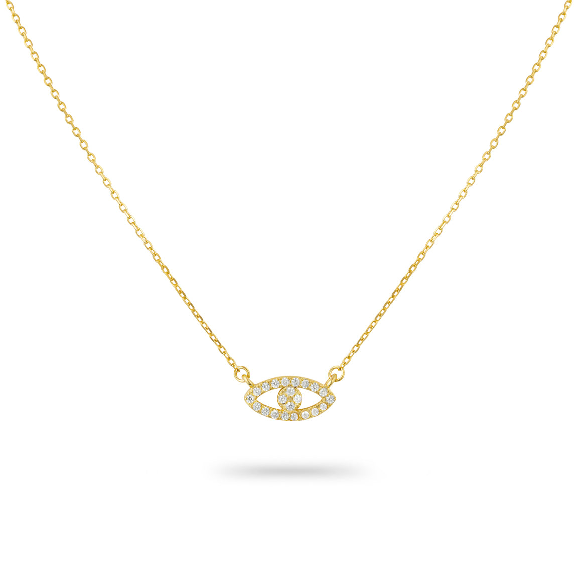 Women’s Lucky Evil Eye Necklace In Gold Gold Trip