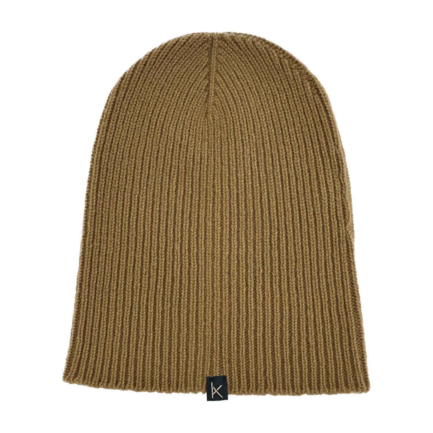 Men’s Brown Vicuna Deluxe Knitted Cashmere Beanie Hat Kinalba