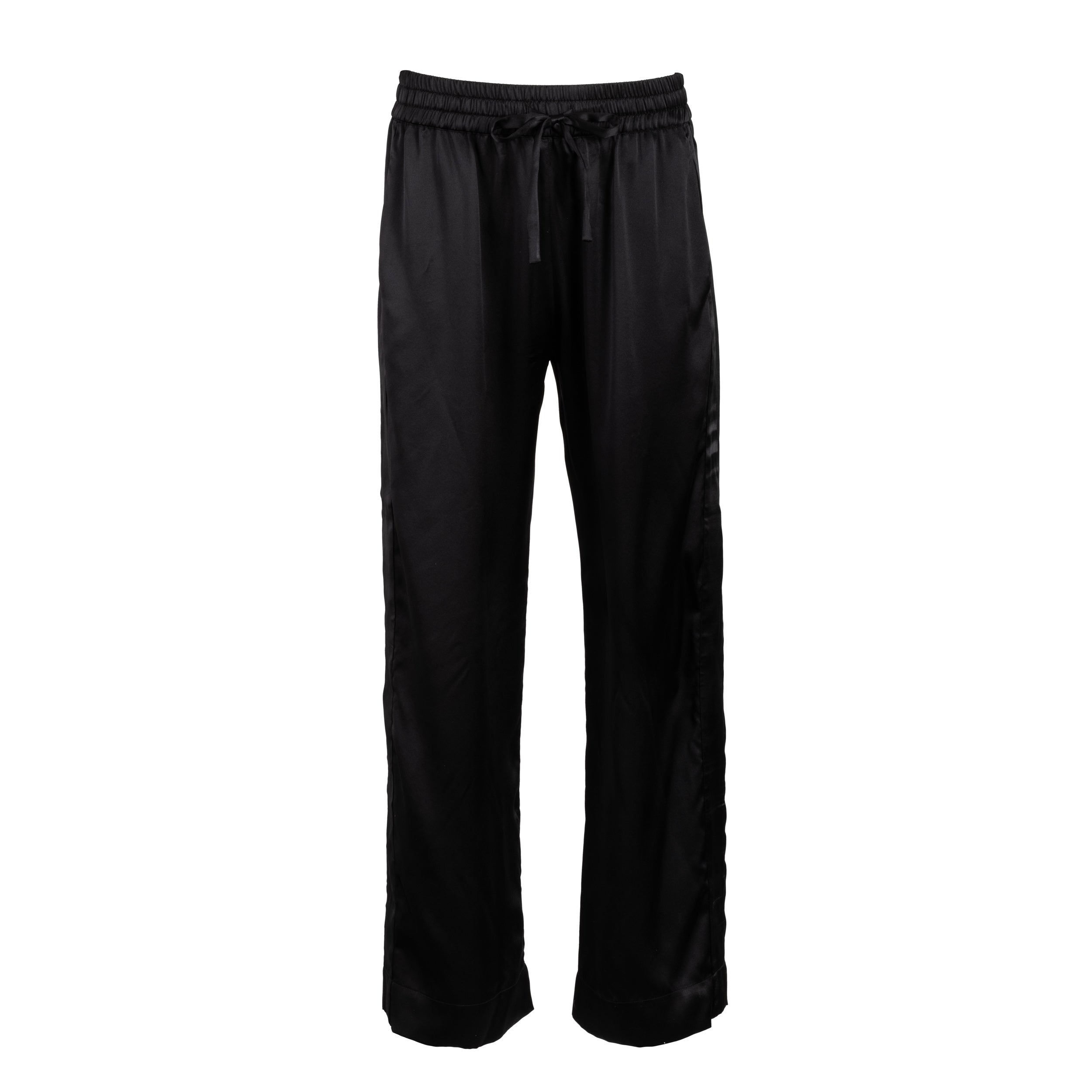 Je Mérite (i Deserve) Women's Lola Silk Tuxedo Pant In Black In Black