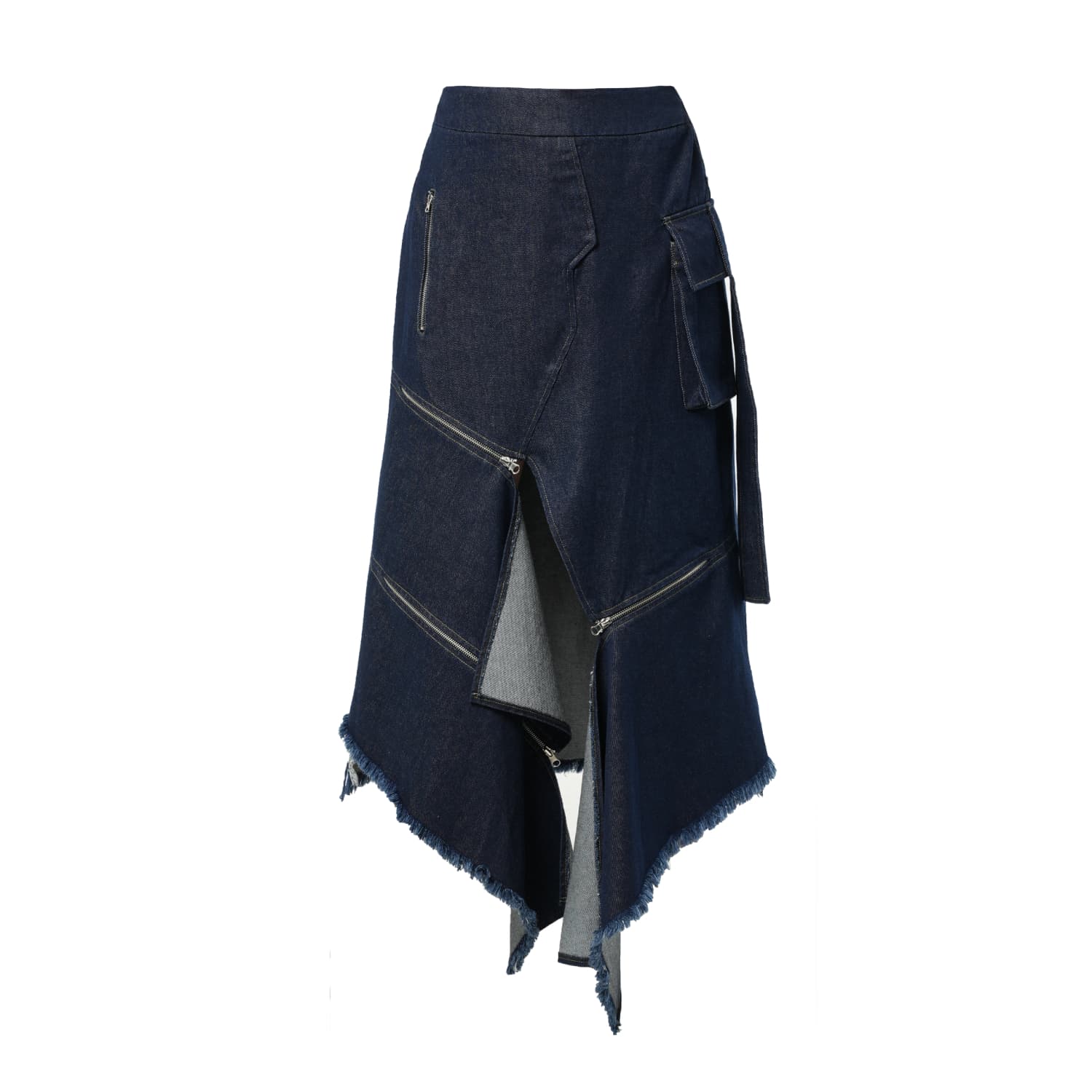asymmetric-dark-denim-skirt-