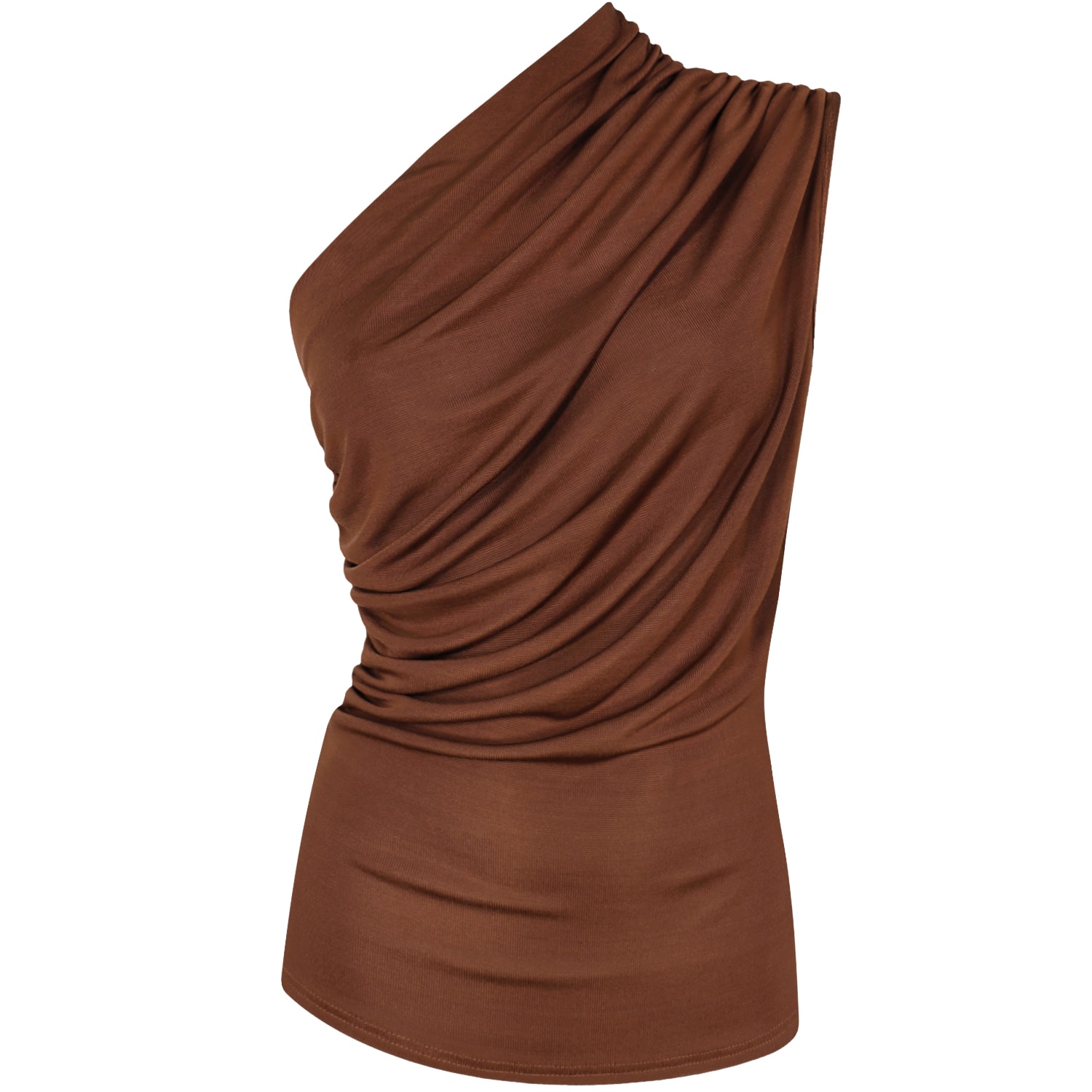 Me&thee Women's Brown My Prerogative Copper Rib Top In Brown
