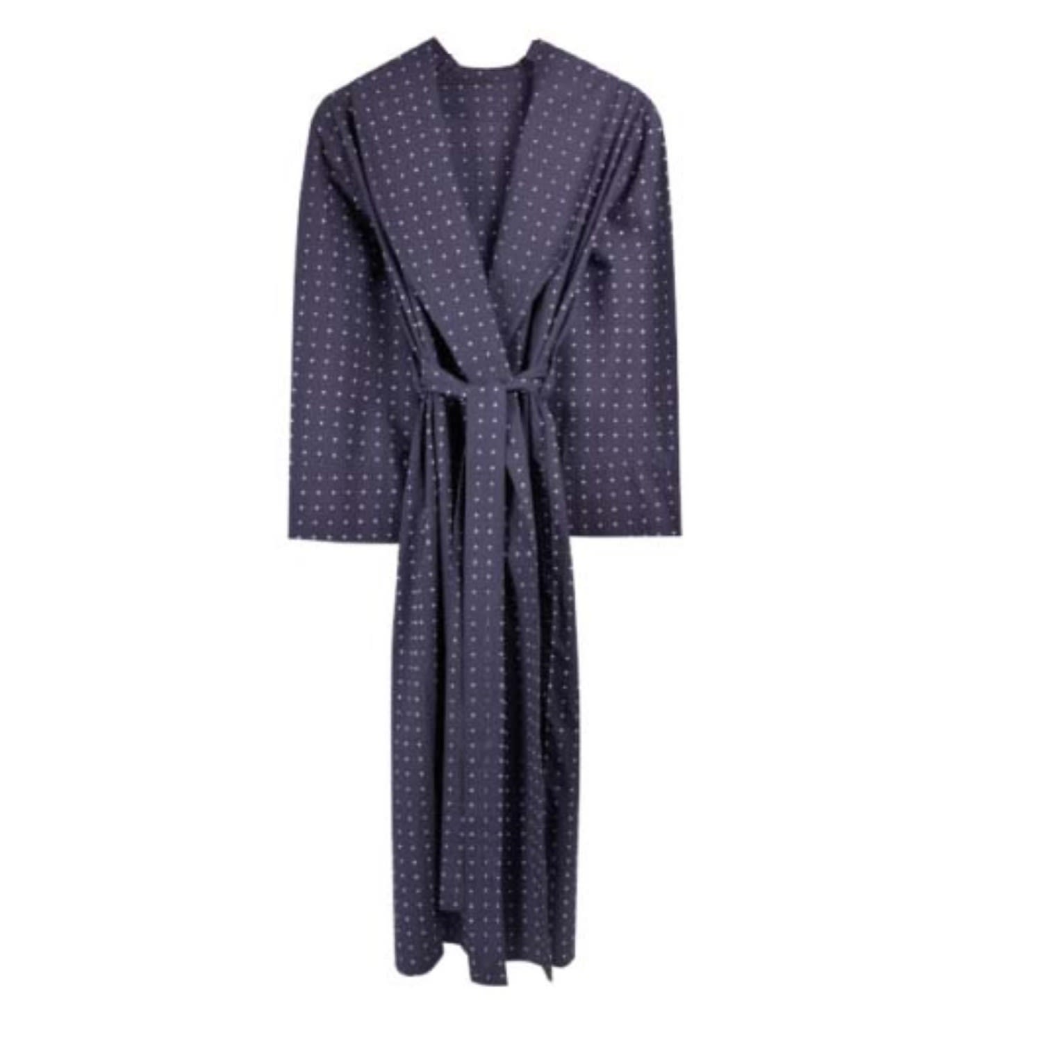 Lightweight Men’s Dressing Gown - Atlas Grey Extra Large Bown of London