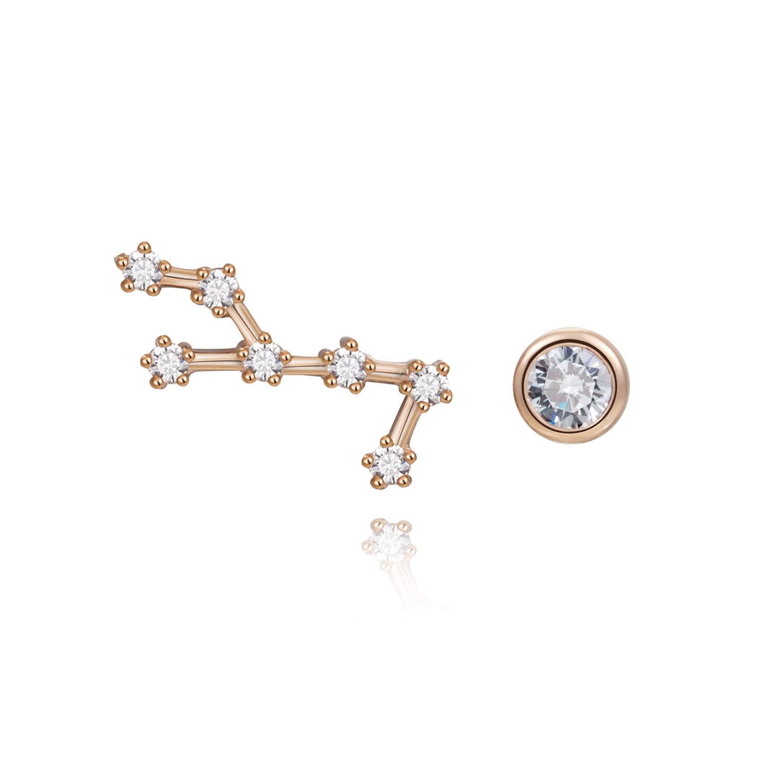 Women’s Gold Virgo Constellation Earrings Kathryn New York