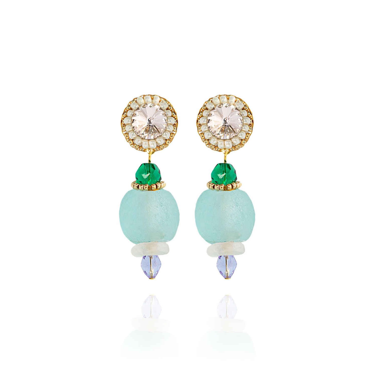 Women’s Camille Earrings In Ocean Envy Saule Label