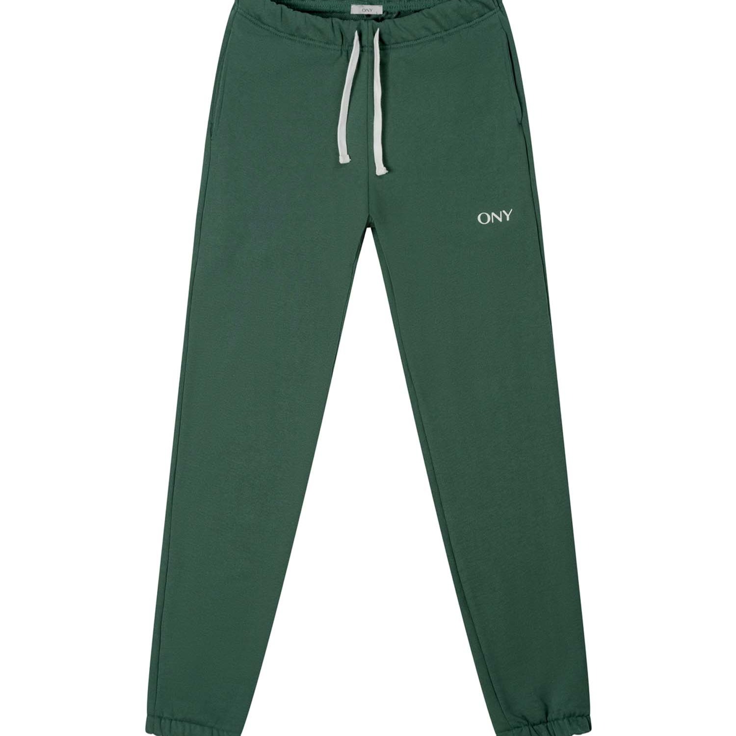 Ony Men's Green Cuffed Sweatpants In Green