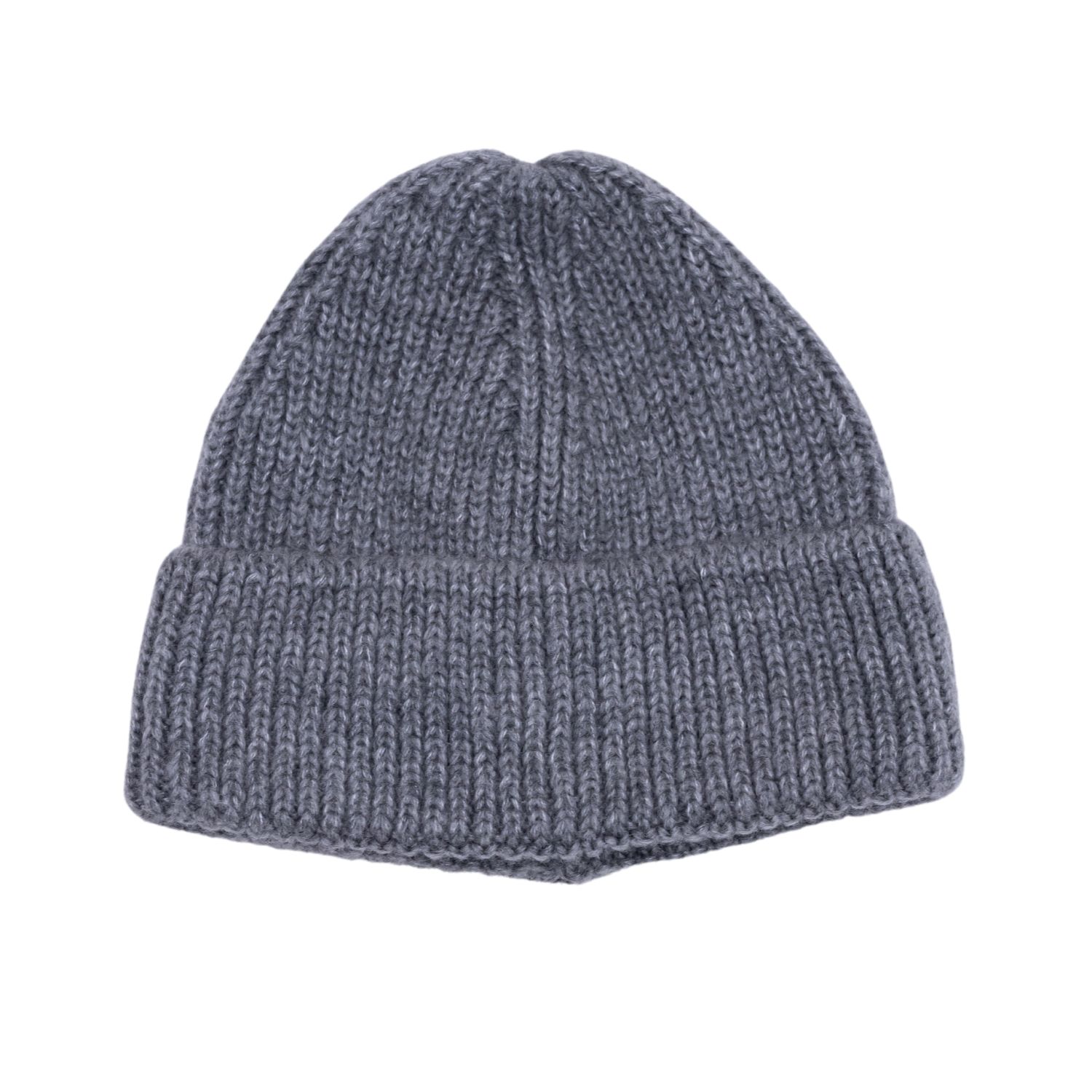 Women’s Unisex Wool Rib Beanie In Dark Grey 56Cm The Taylor Clothing