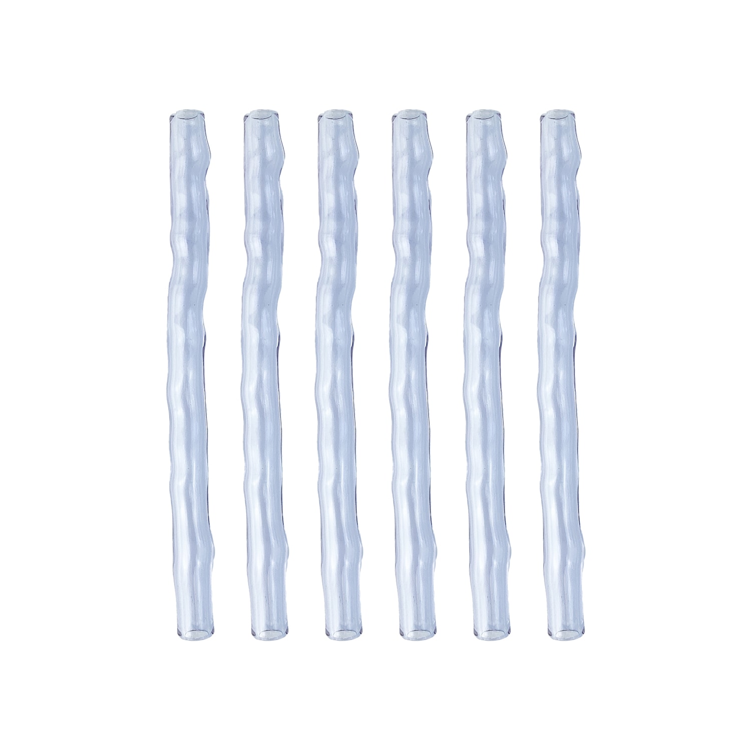 Karen Kriegel Pink / Purple / Blue Wavy Cocktail Drinking Straw