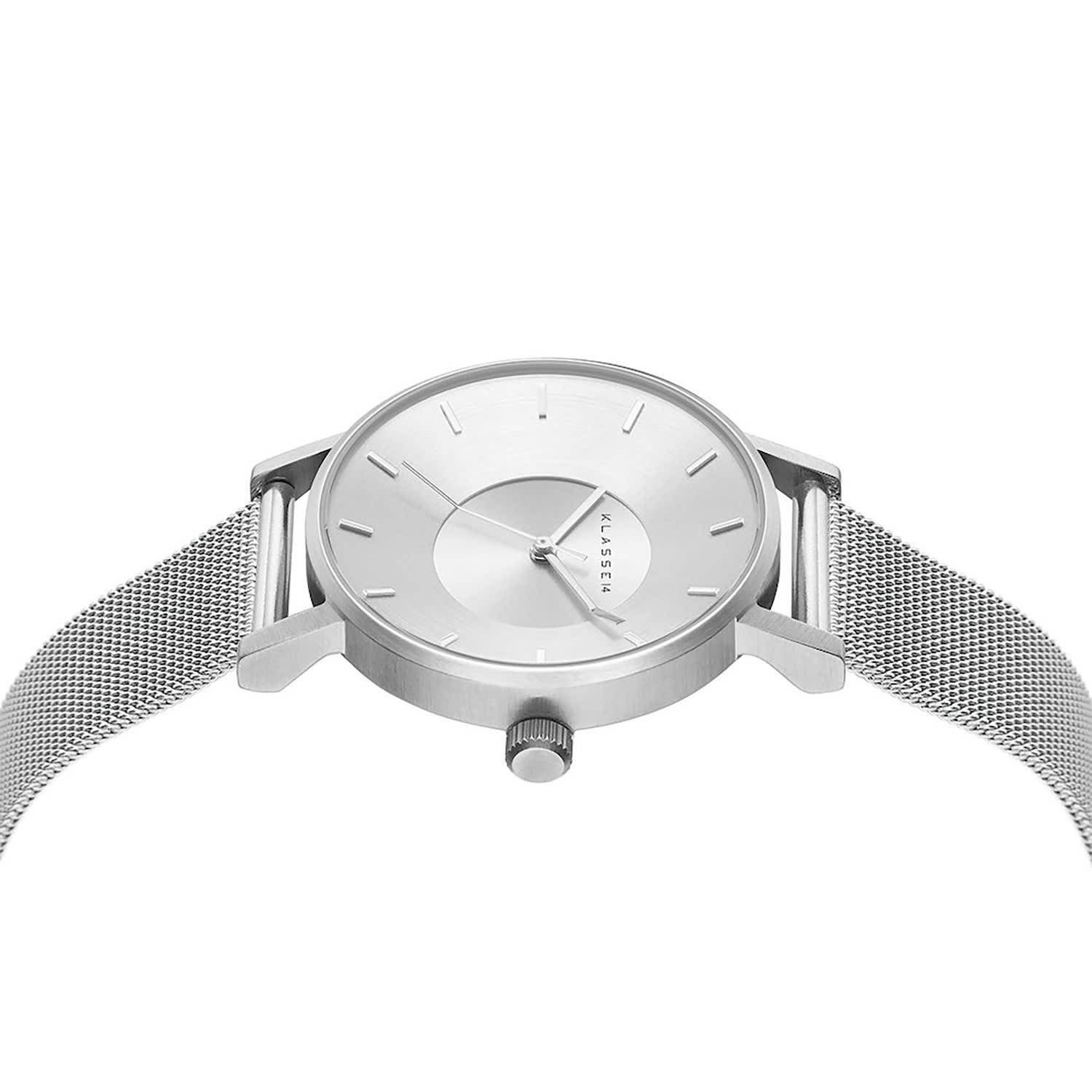 Volare Silver With Mesh Band 36Mm | KLASSE14 | Wolf & Badger