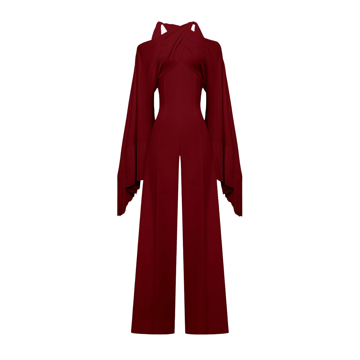 Lily Phellera Women's Caelestis Jumpsuit In Carmine Red In Red