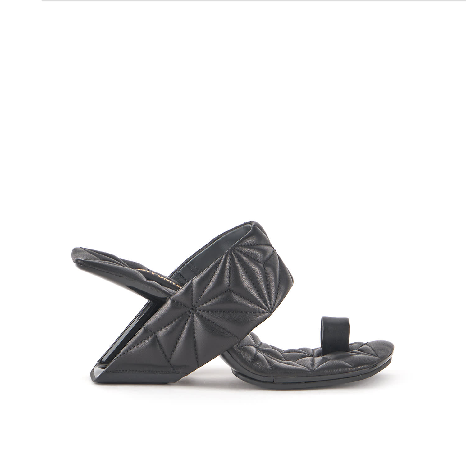 United Nude Loop Toe Hi Puffy Sandals In Black