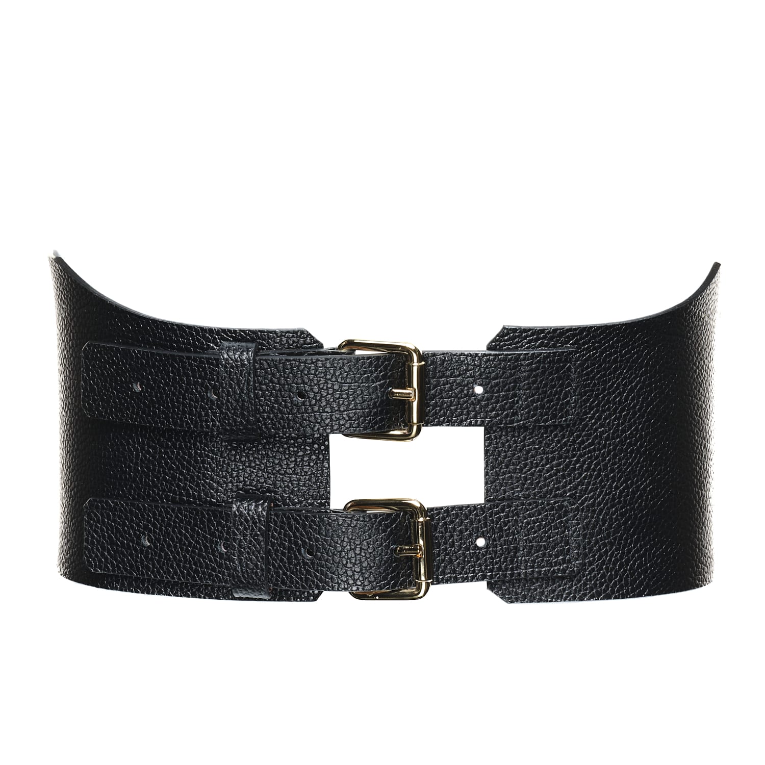 TEMKIN Women's Stretch Wide Belt Faux Leather Shapewear