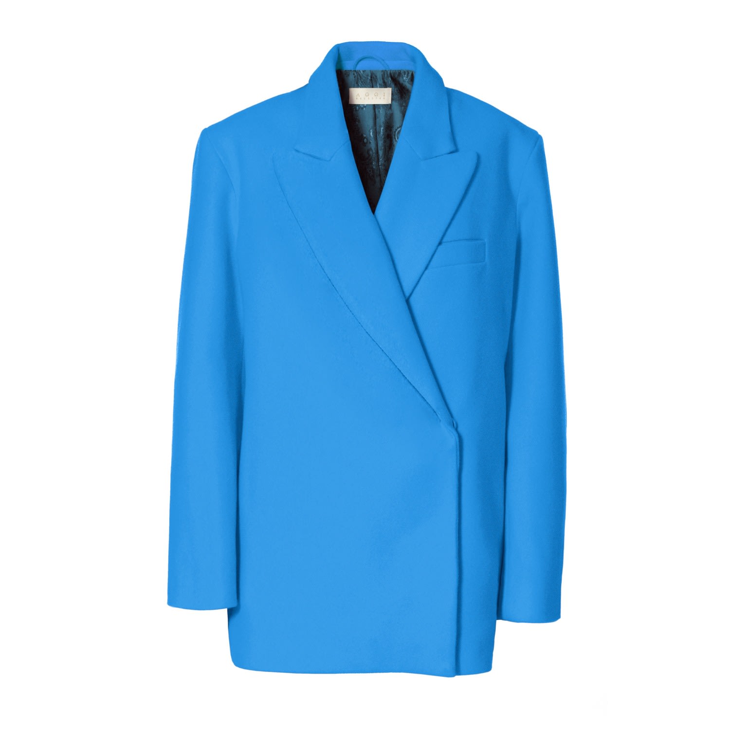 Aggi Women's Blue Nicole French Oversized Outdoor Blazer