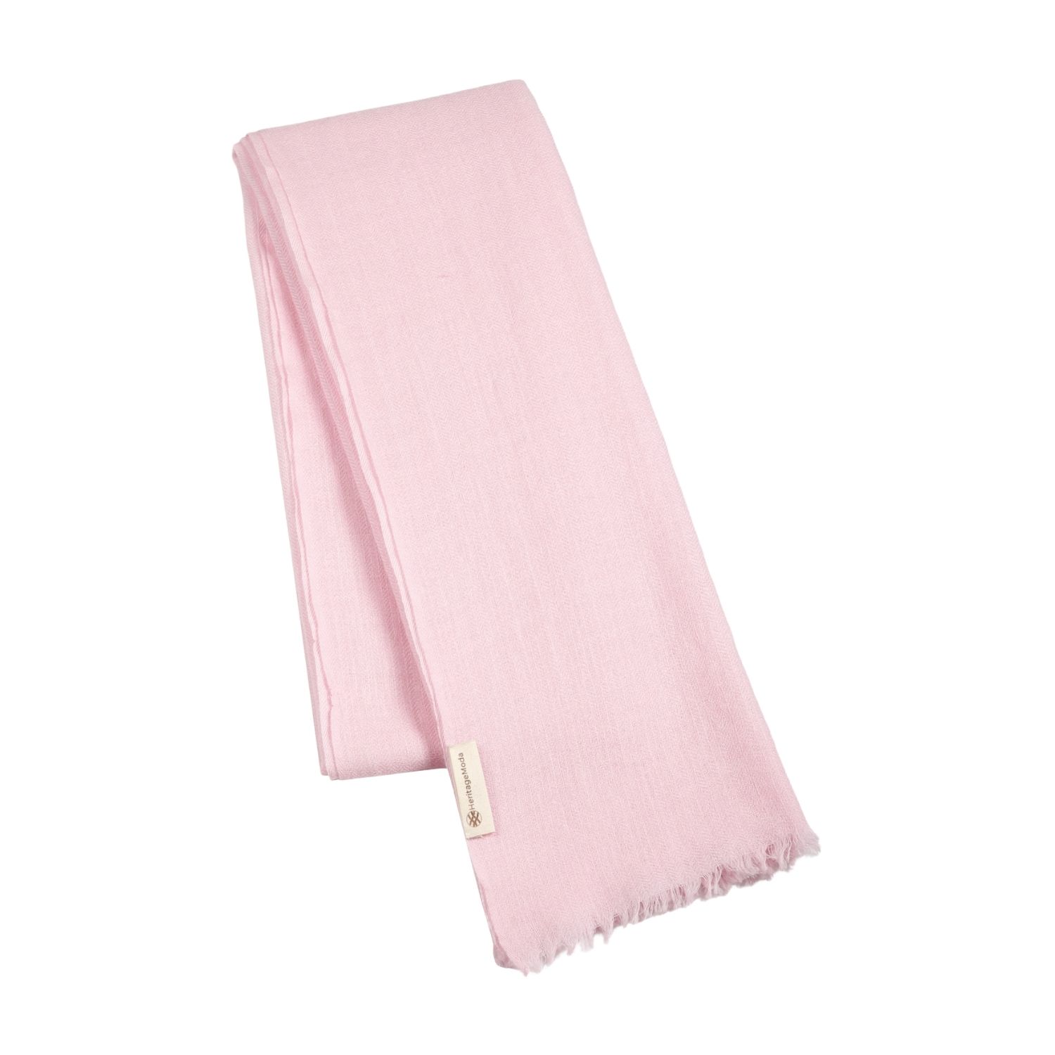 Heritagemoda Women's Handwoven Wool-silk Scarf – Soft Pink Luxury Accessory
