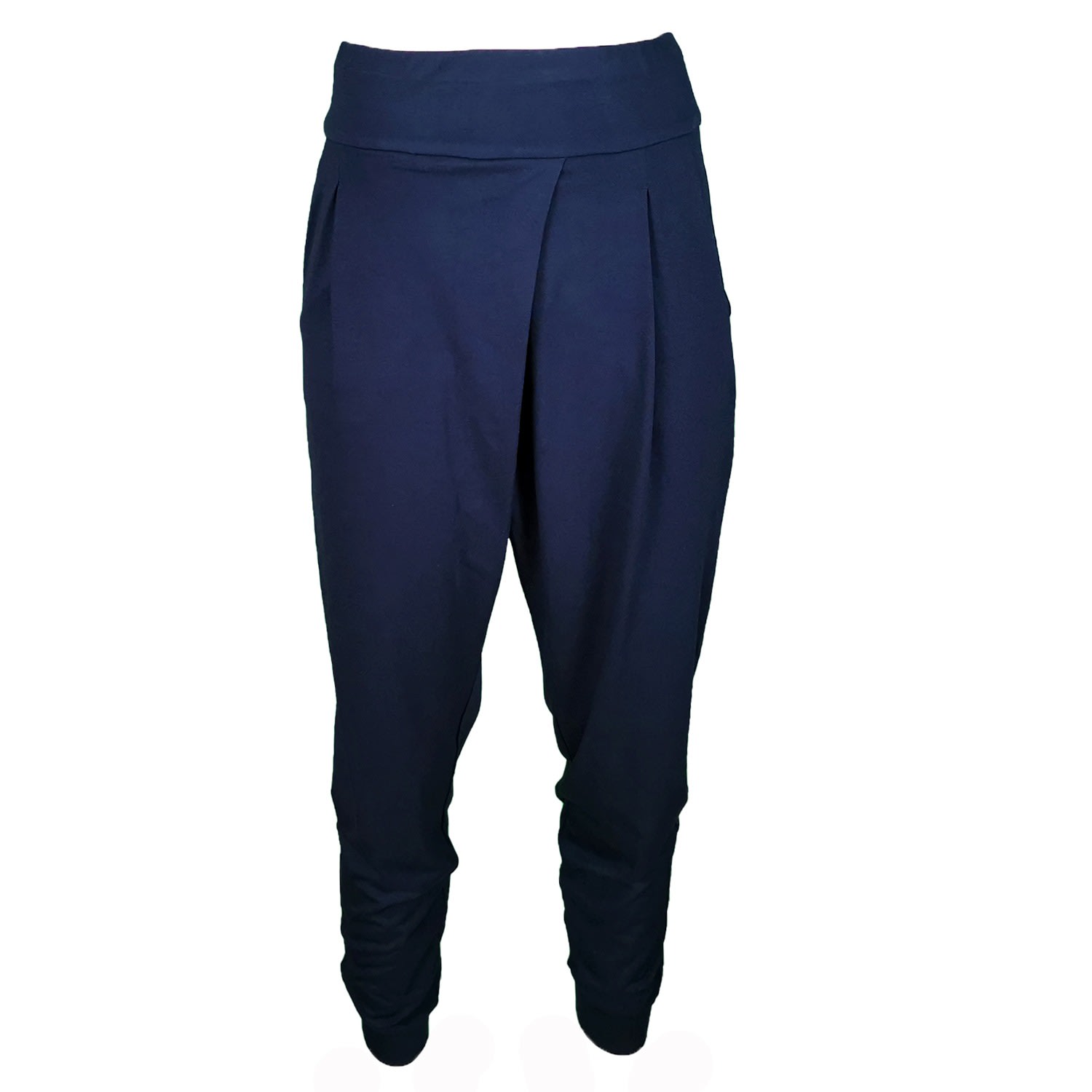 Lalipop Design Women's Slouchy Harem Pants-dark Blue In Blue