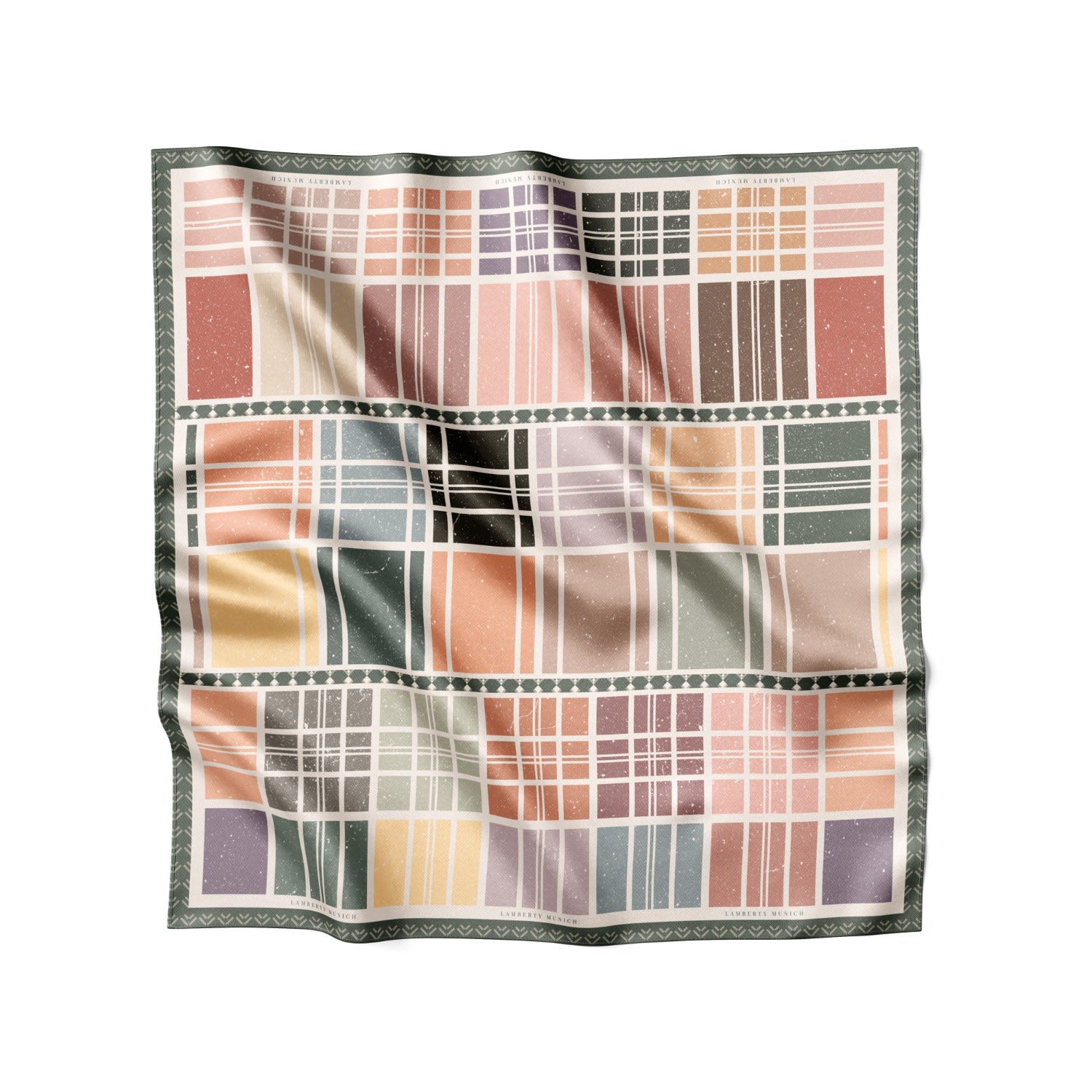 Lamberty Munich X Katchmagic London Women's Checkerboard Retro - Midi Silk Scarf