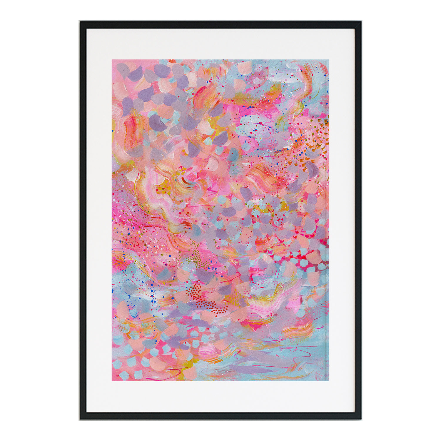 Jessica Slack Studio Pink / Purple Winter Sunset - Abstract Art Print