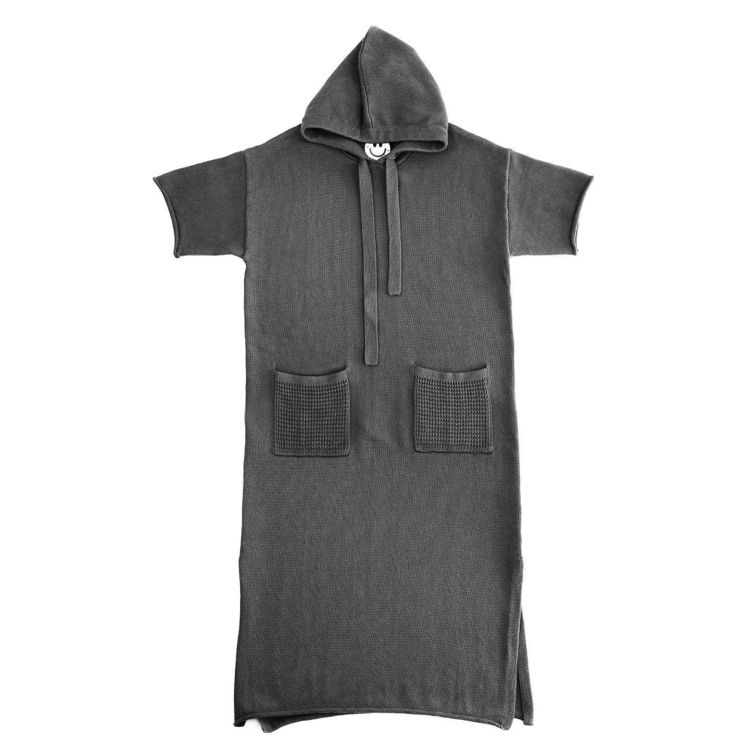 Women’s Cotton Hoodie Dress - Grey S/M Zenzee