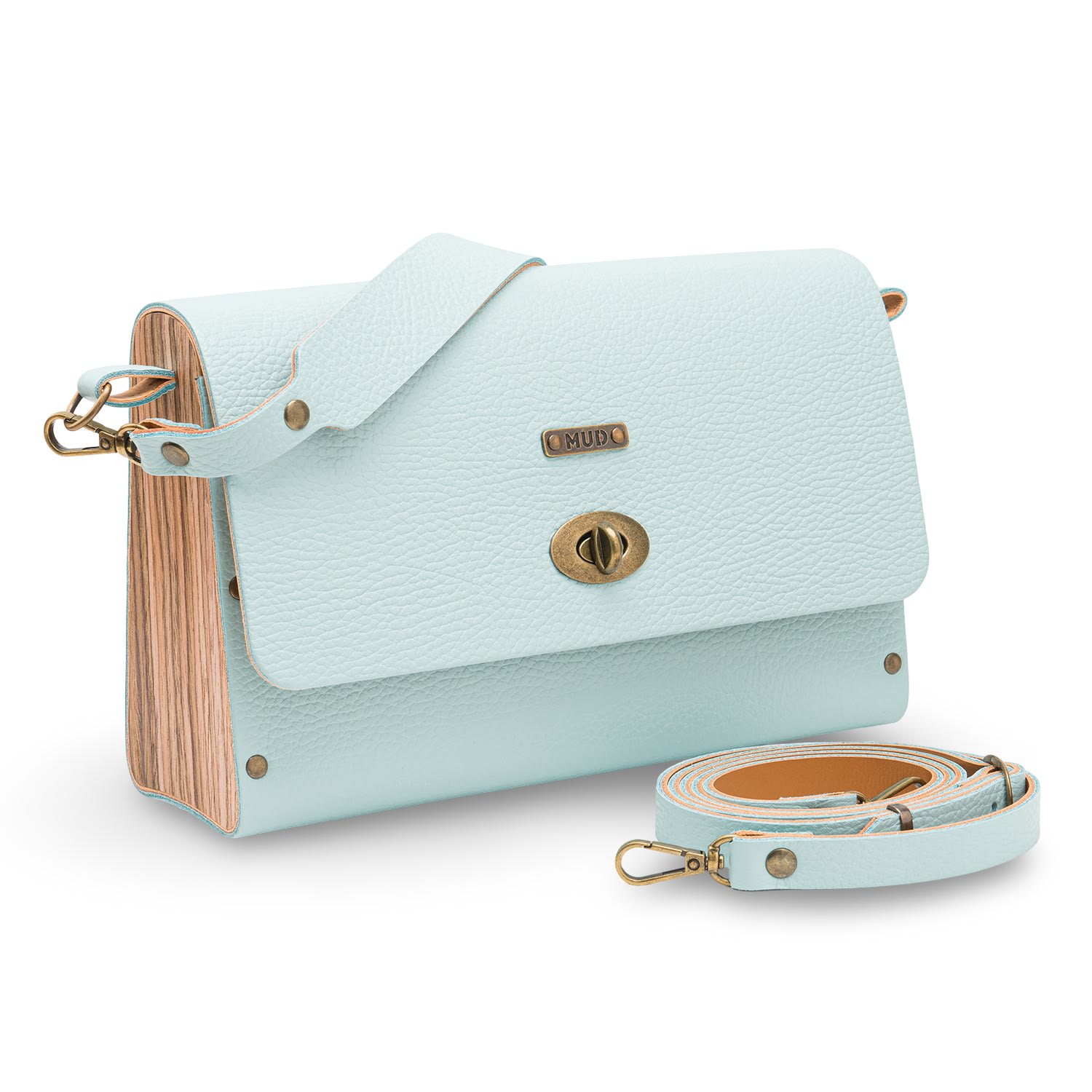 Mud - Manufacture Under Design Women's Blue Leonor Medium Bag - Acqua In Blue