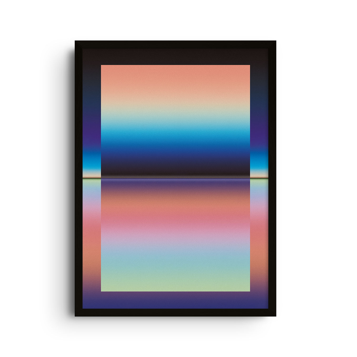 East Side Studio London Blue Fold - Giclee Fine Art Print - Large In Blue